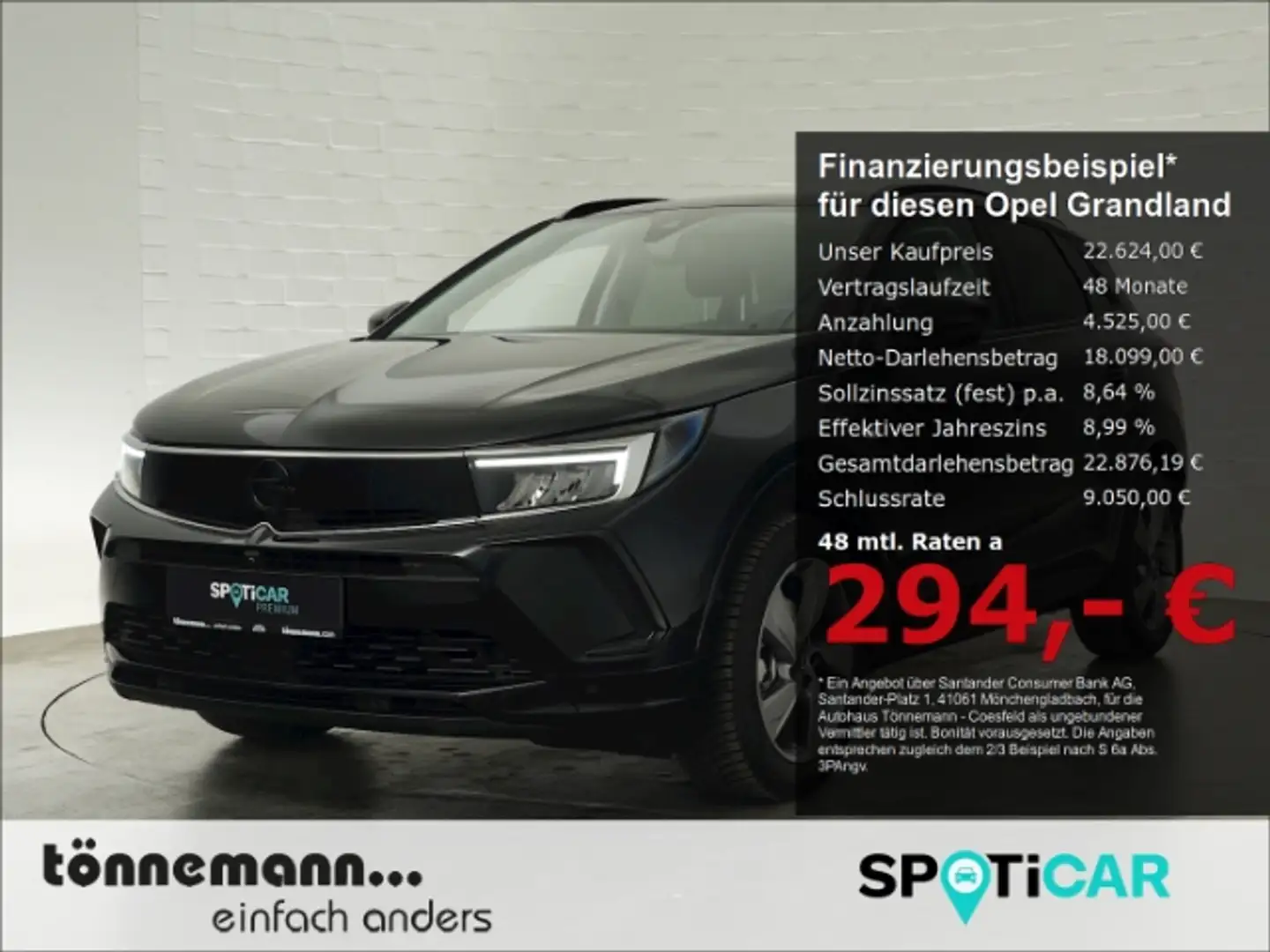 Opel Grandland GS+LED+NAVI+360 GRAD KAMERA+SITZ-/LENKRADHEIZUNG+A Schwarz - 1