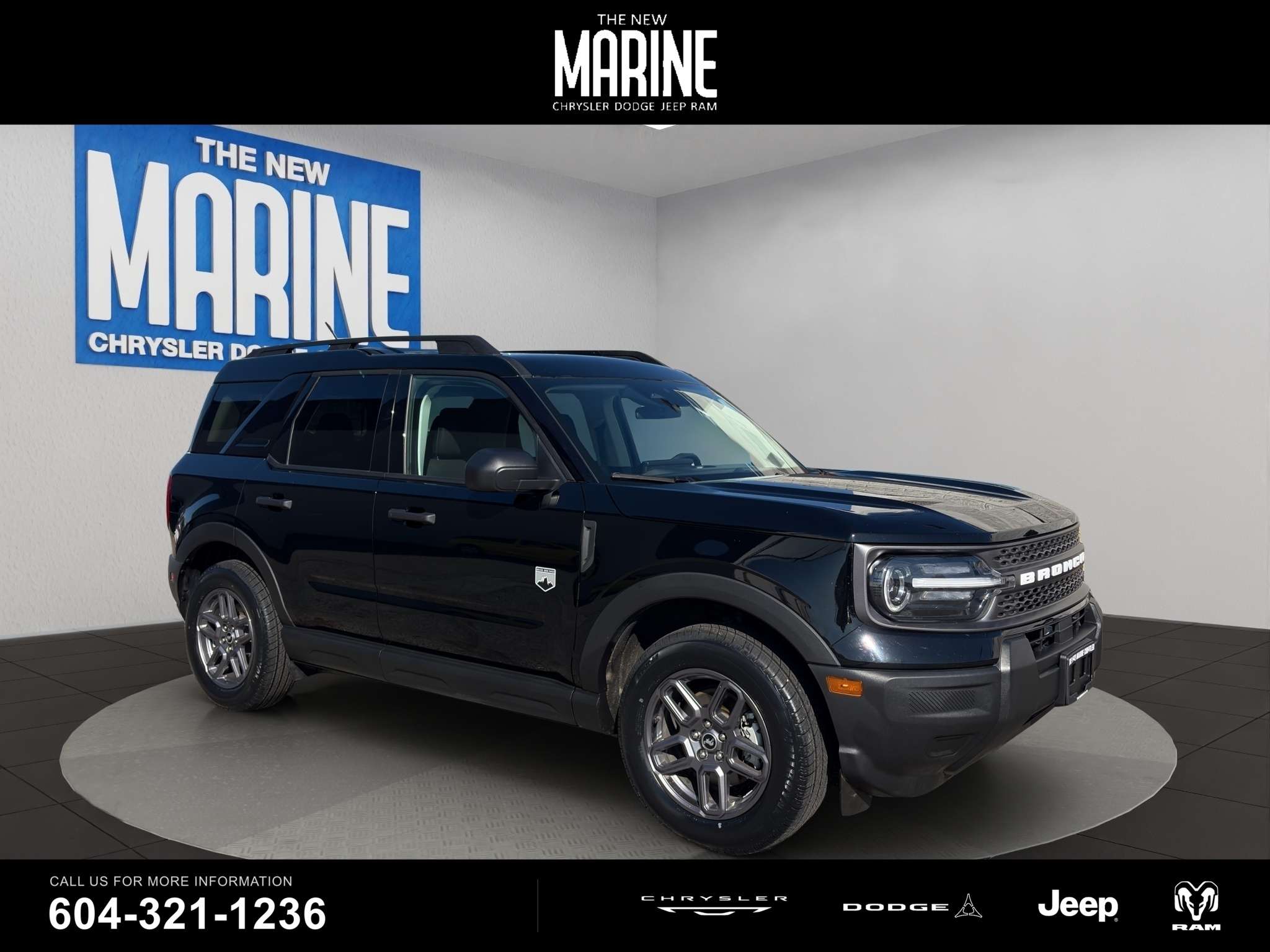 Black 2025 Ford Bronco Sport SUV / Crossover All-Wheel Drive 8-Speed Automatic
