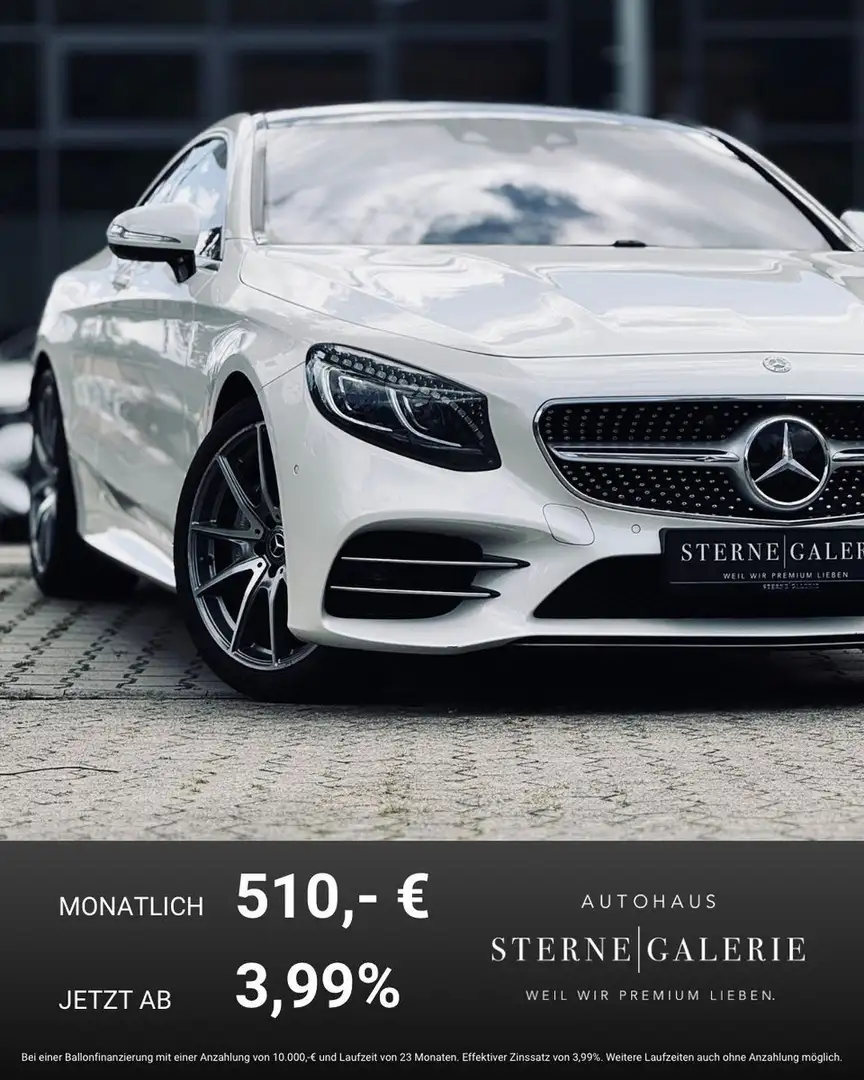 Mercedes-Benz S 560 AMG/4M/360°DISTRO+/HEADUP/PANO/MEMORY HUD Weiß - 1