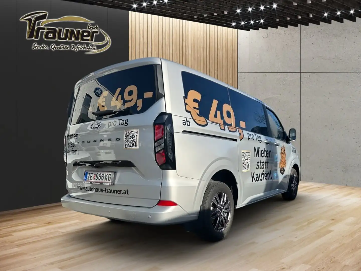 Ford Tourneo Custom 8-Sitzer Titanium 2,0l EcoBlue L1H1 Silber - 2