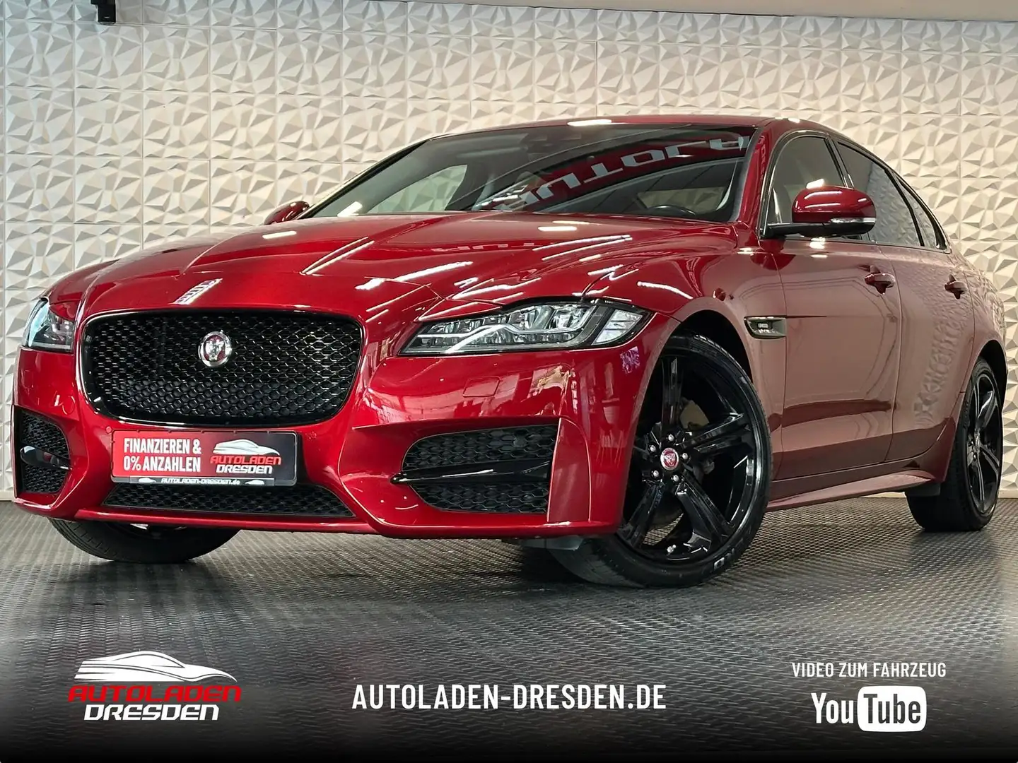 Jaguar XF R-Sport 25d AWD LED#AHK#NAVI#TEMPO#KLIMA#SHZ Rot - 1