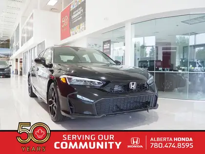 Black 2026 Honda Civic Hybrid Sport Sedan FWD Sedan Front-Wheel Drive Continuously Variable Transmission