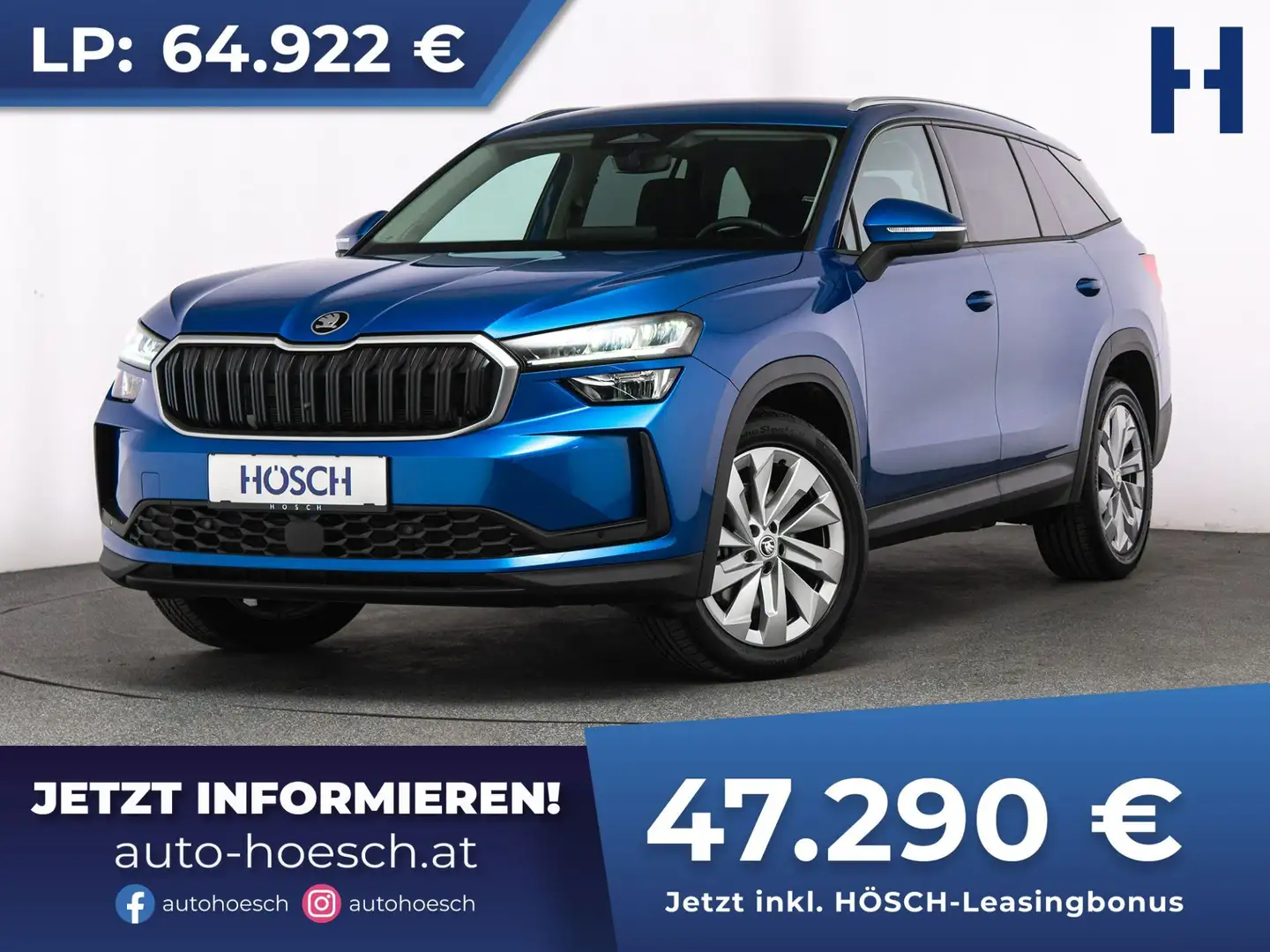 Skoda Kodiaq TDI 4x4 Selection 7-SITZE 19er KOMFORTPAKET Blau - 1