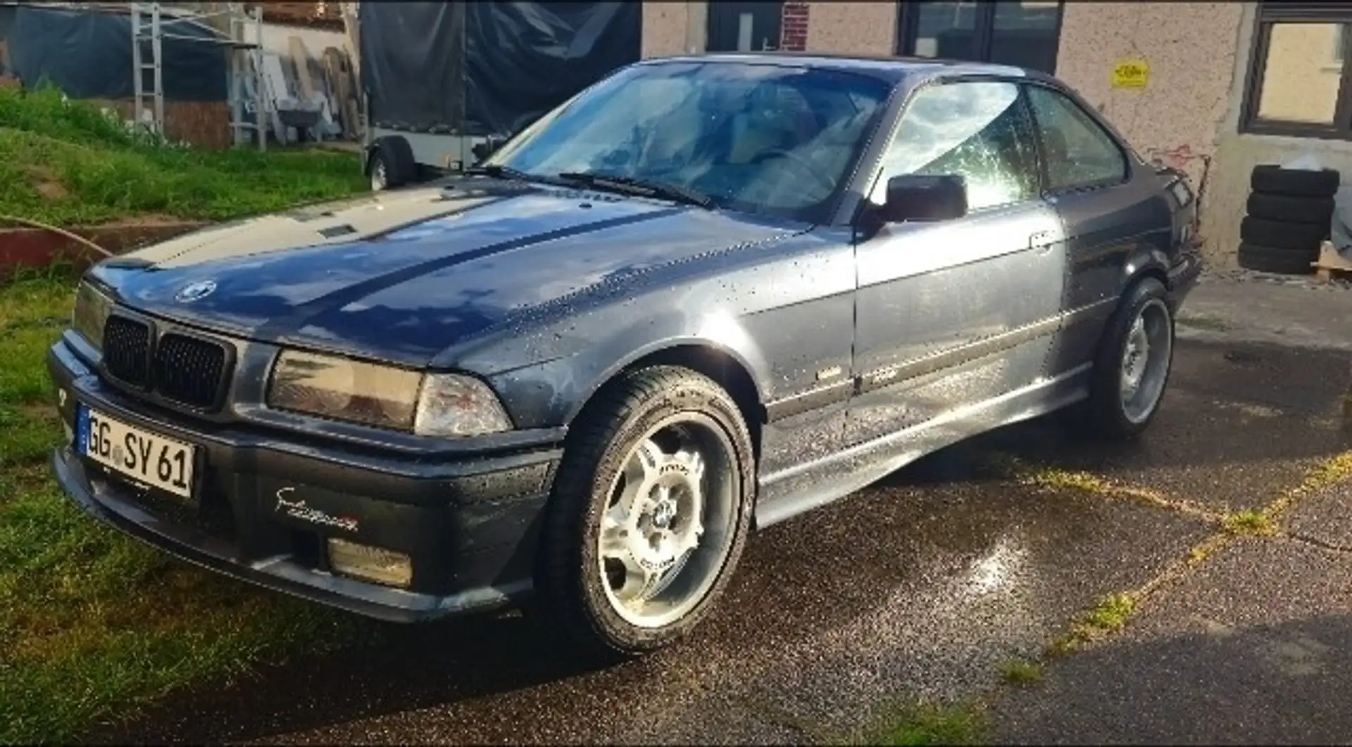 BMW 320 E36 Coupe Fjordgrau klima Tempomat 4x el Gris - 1