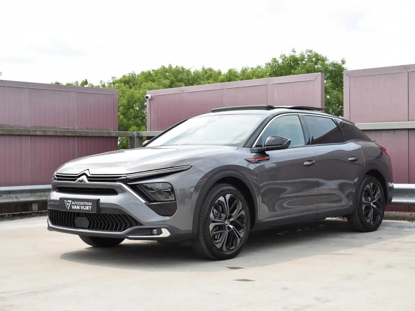 Citroen C5 X 1.6 Plug-in Hybrid 225 Hypnos LEREN BEKLEDING | SC Gris - 2