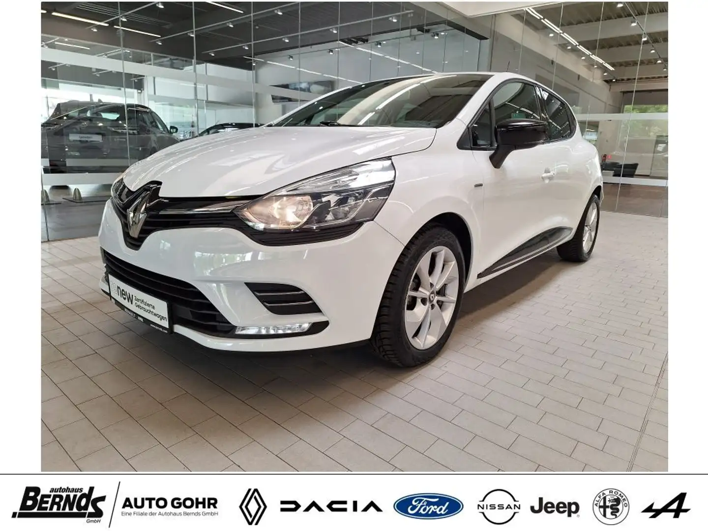 Renault Clio 1.2 16V 75 LIMITED - Deluxe-Paket, Navigation Білий - 1