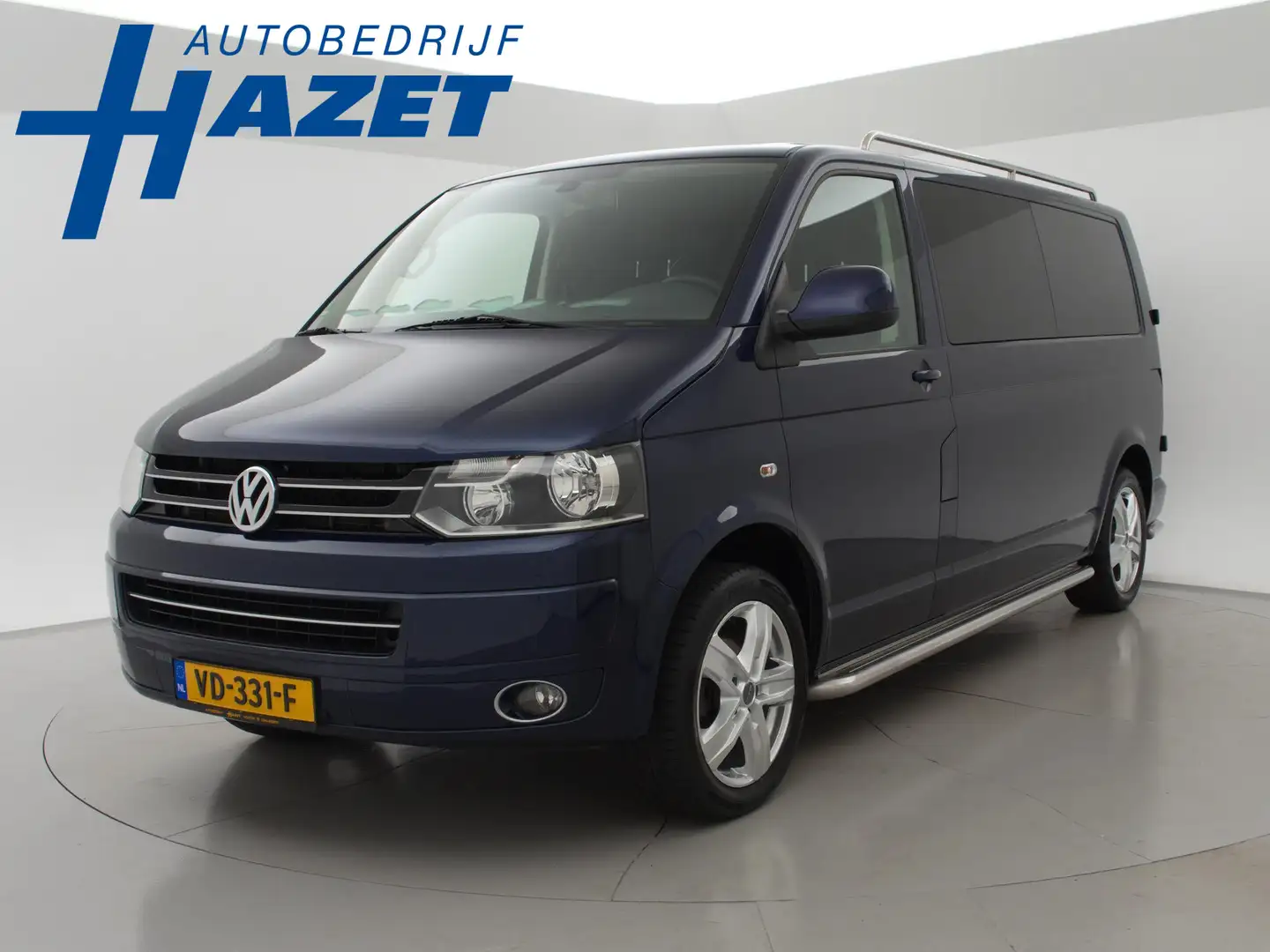 Volkswagen T5 Transporter 2.0 TDI L2H1 140 PK DSG AUT. DUBBEL CAB. + STOELVE Blue - 1