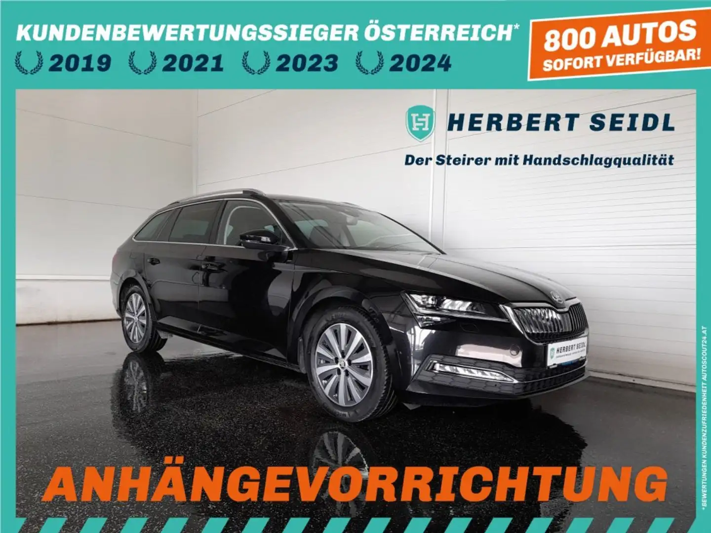 Skoda Superb Kombi STYLE 2,0 TDI DSG *MATRIX-LED / VIRTUELL / NAVI / AHV / ACC / MEMORY SPORTSITZE / E-KLAPPE / KEYLESS* Schwarz - 1