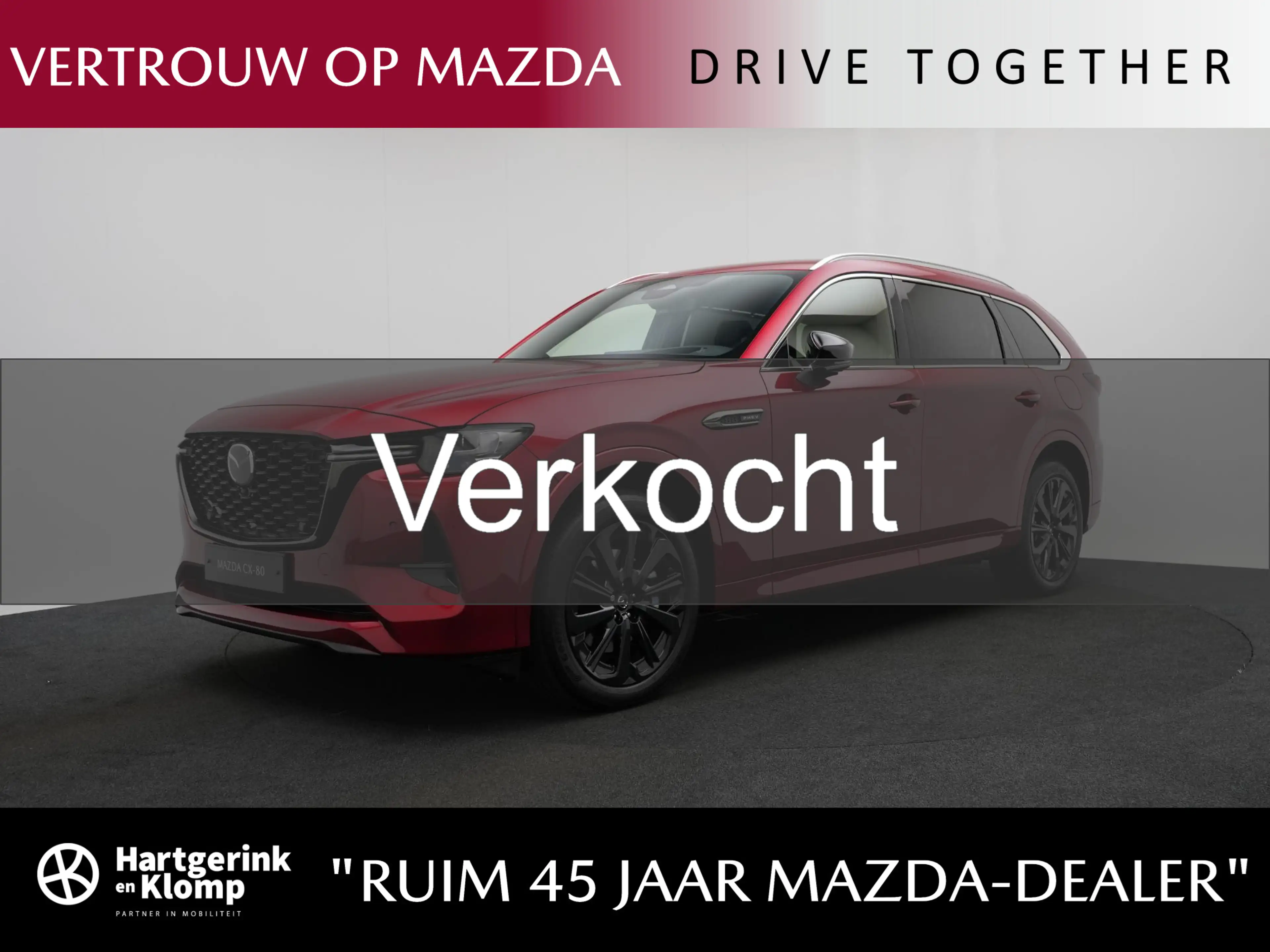Mazda CX-80 2.5 E-SKYACTIV PHEV Homura Plus 4WD automaat 6p. |
