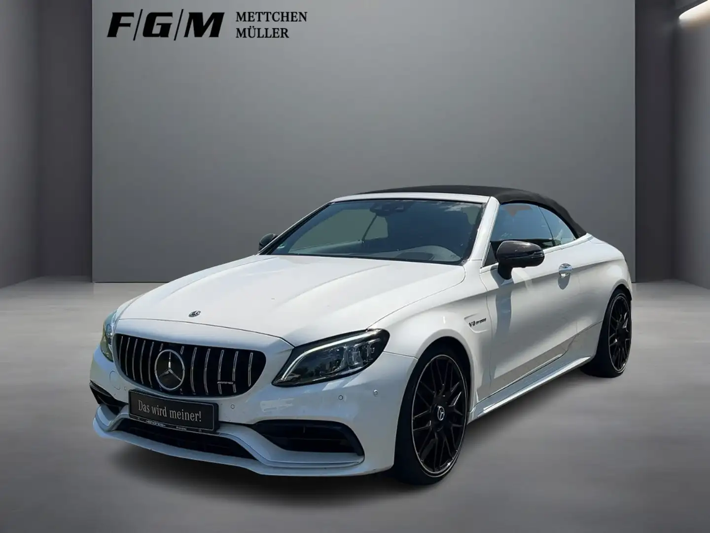 Mercedes-Benz C 63 AMG Cabrio +Comand+Wide+Sitzklima+Distronic Weiß - 1