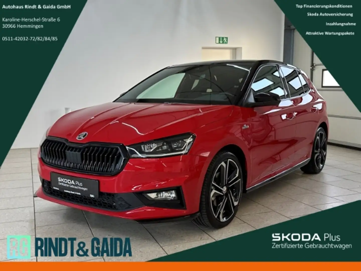 Skoda Fabia 1.5 TSI DSG Monte Carlo Navi ACC Kamera Rouge - 1