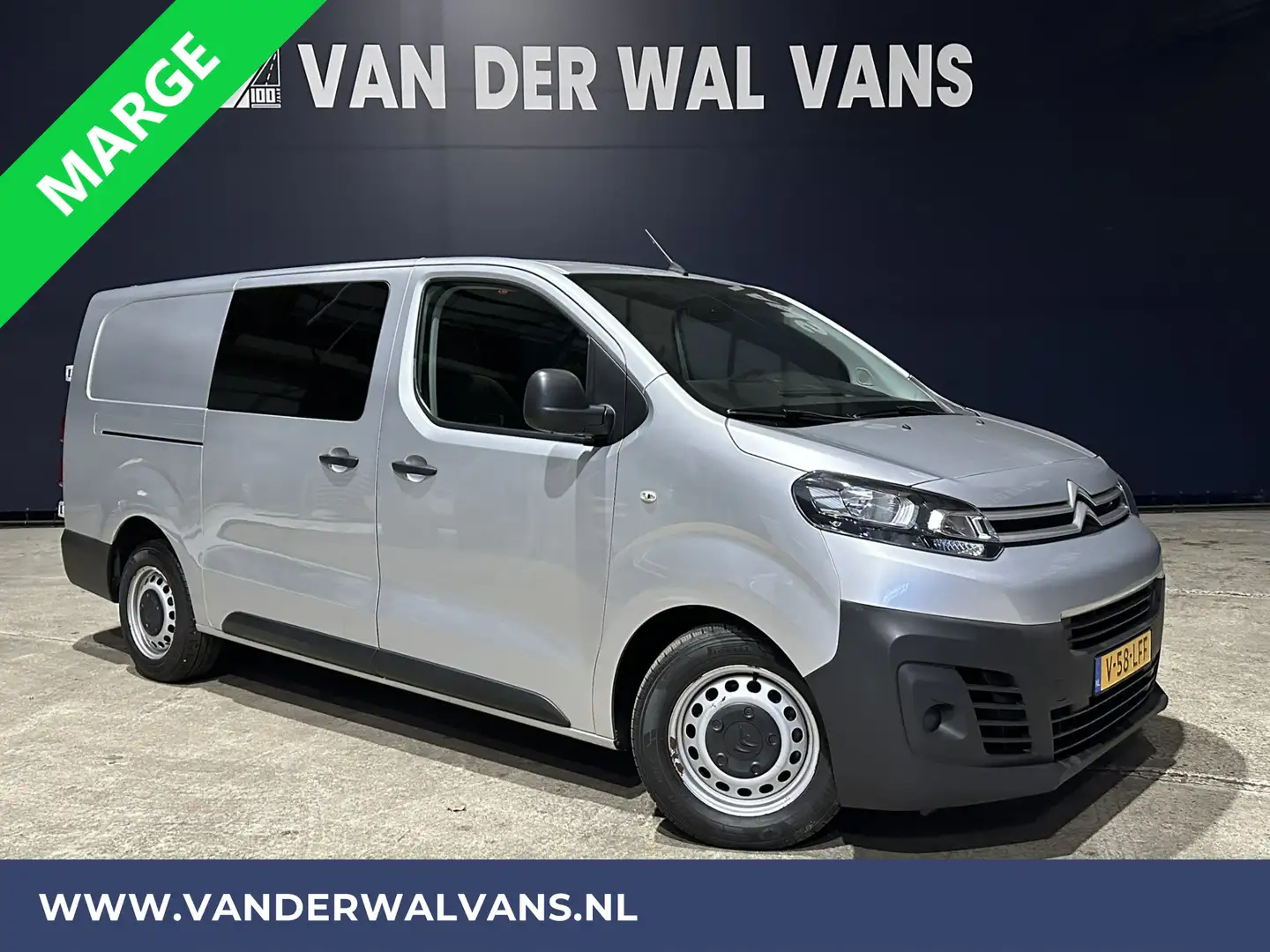 Citroen Jumpy 2.0 BlueHDI **MARGE, GEEN BTW** 123pk L3H1 XL Dubb Zilver - 1
