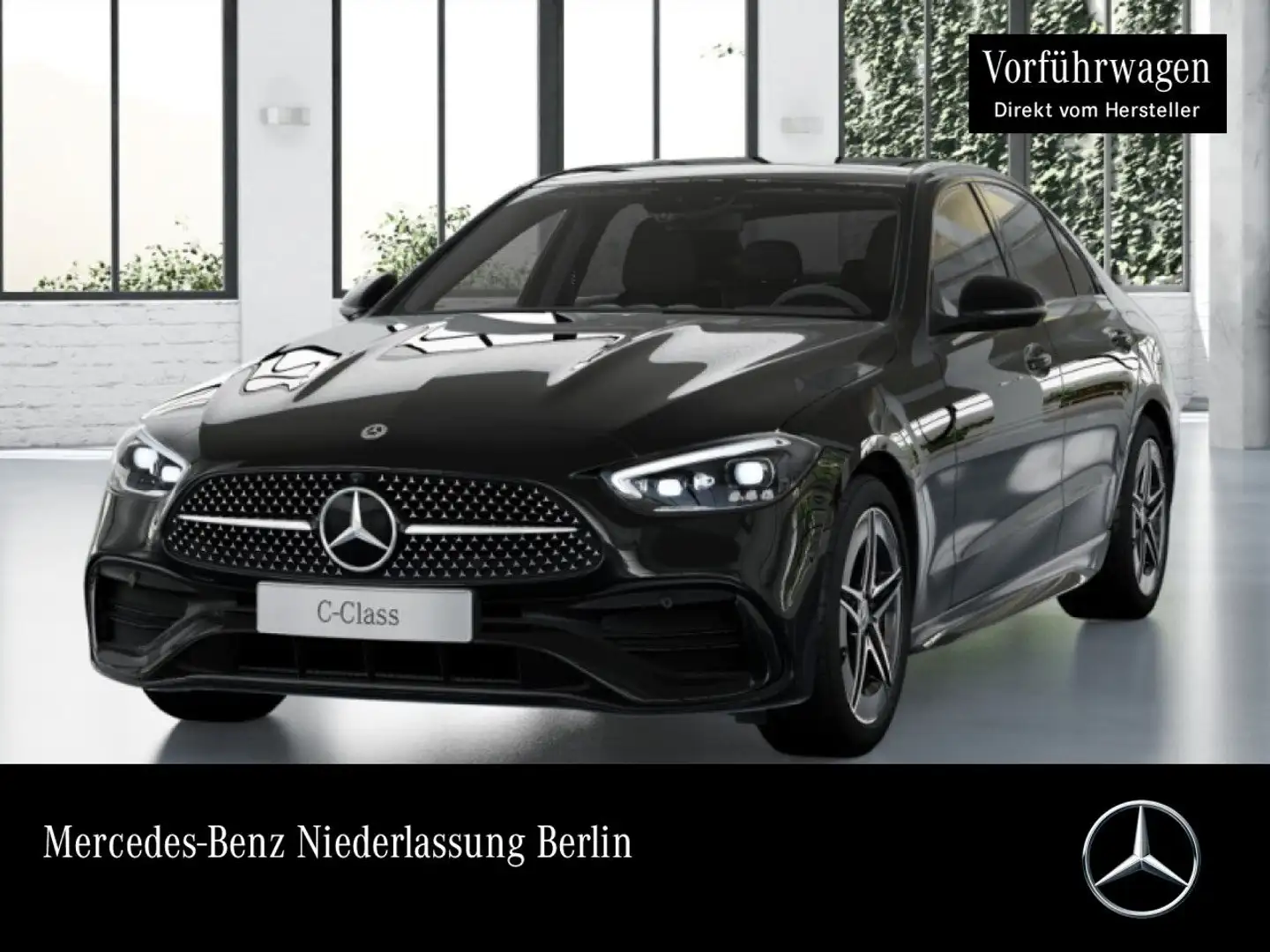 Mercedes-Benz C 300 e AMG+NIGHT+PANO+360+BURMESTER+TOTW+KEYLESS Schwarz - 1