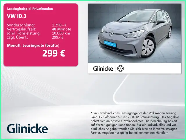 Volkswagen ID.3 Pro AppCon/LED/ACC/DiscPro/Isofix/Climatron