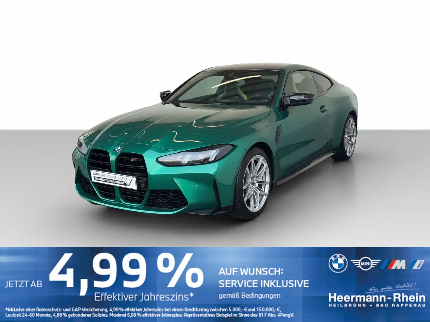 BMW M4 Competition M xDrive Coupé LiveCock.DriveAss. Grün - 2