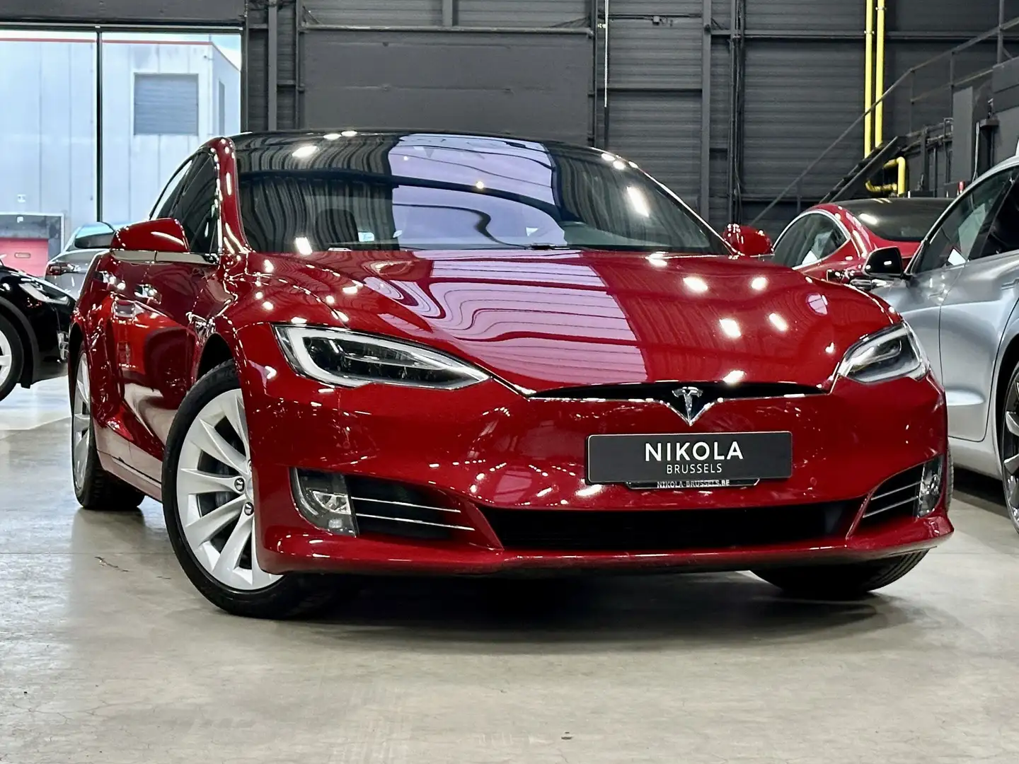 Tesla Model S LONG RANGE - RAVEN - FULL SELF DRIVE Red - 1