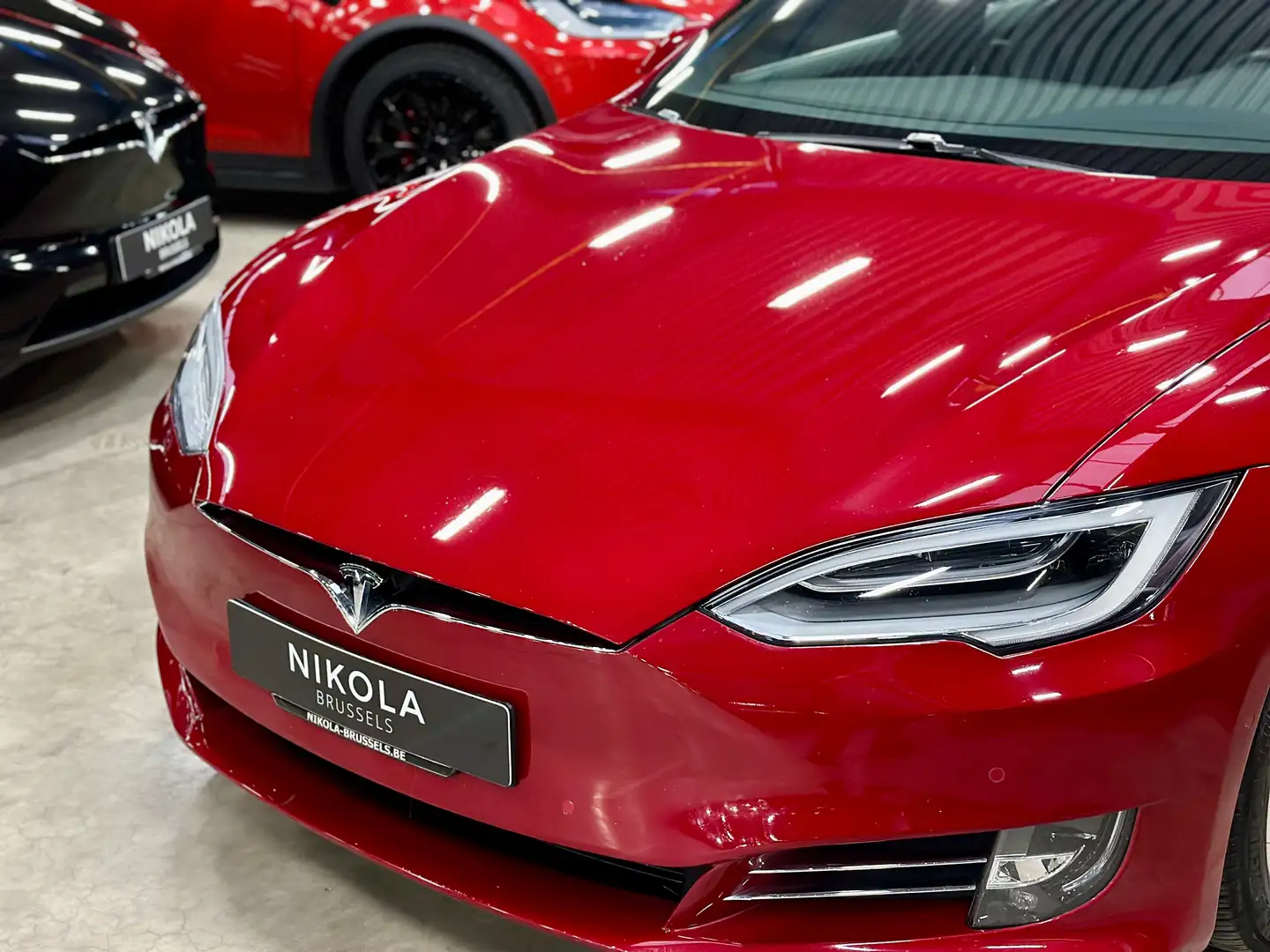 Tesla Model S LONG RANGE - RAVEN - FULL SELF DRIVE Red - 2
