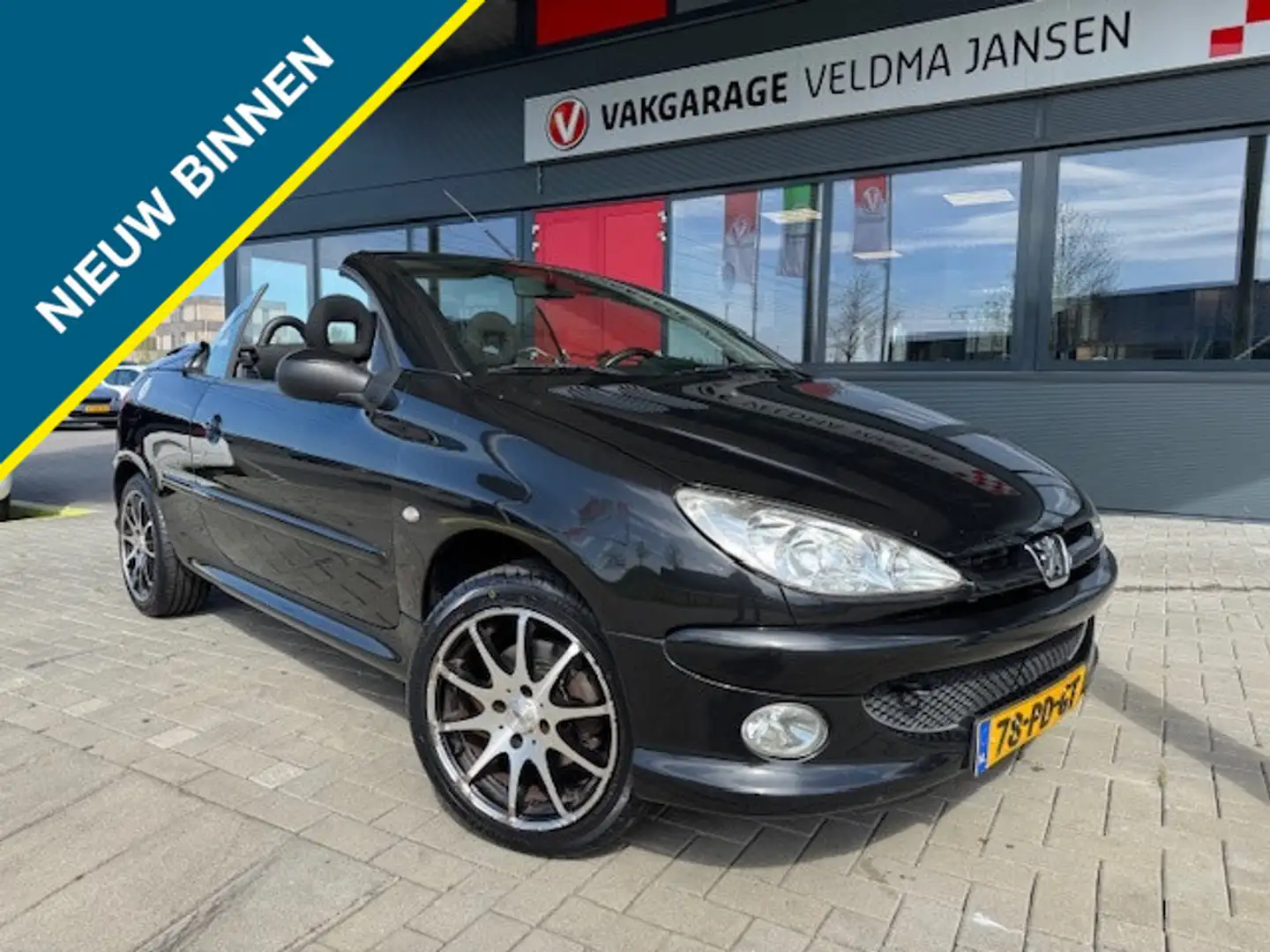 Peugeot 206 CC 1.6-16V CABRIOLET Zwart - 1