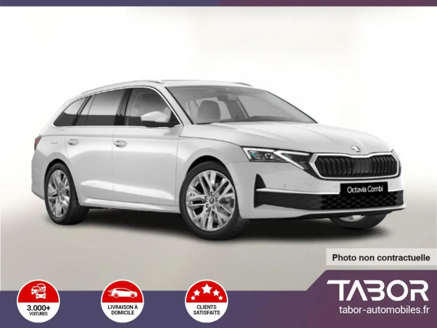 Skoda Octavia Combi eTSI 150 DSG Selec Canton Blanc - 1