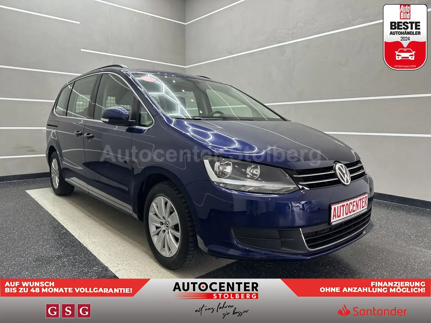 Volkswagen Sharan Comfortline BMT/Start-Stopp "1 HAND-ALU" Blau - 2