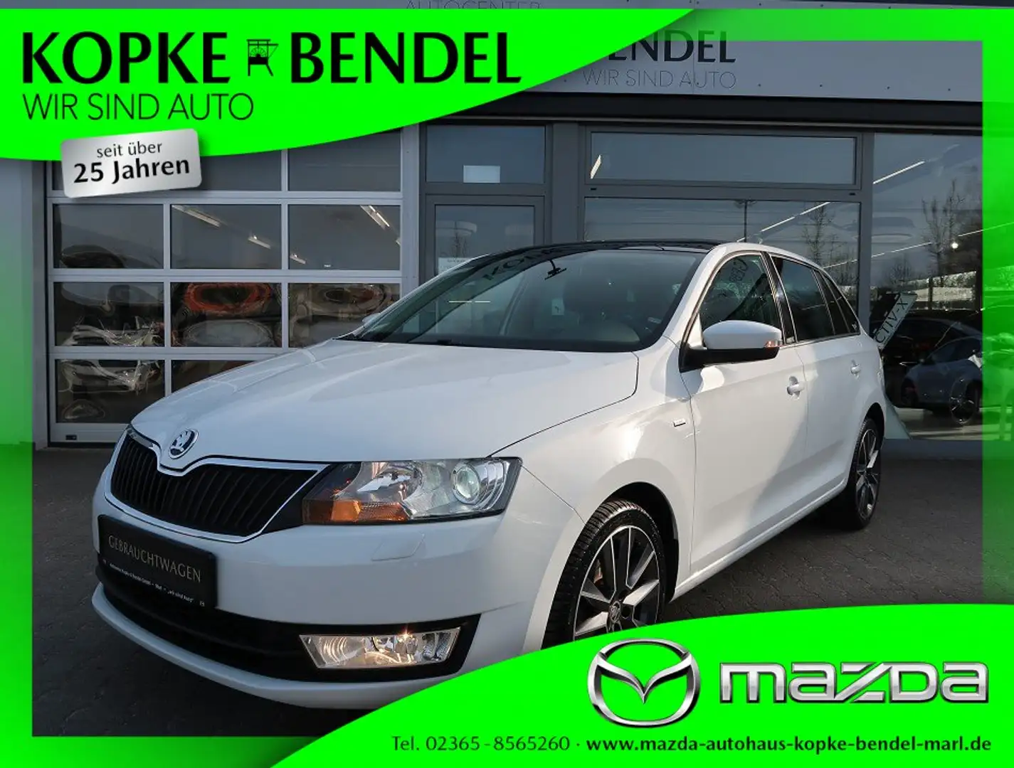 Skoda Rapid/Spaceback 1.2 TSI *neue Ganzjahresreifen*Panoramadach* Rapid Blanco - 1