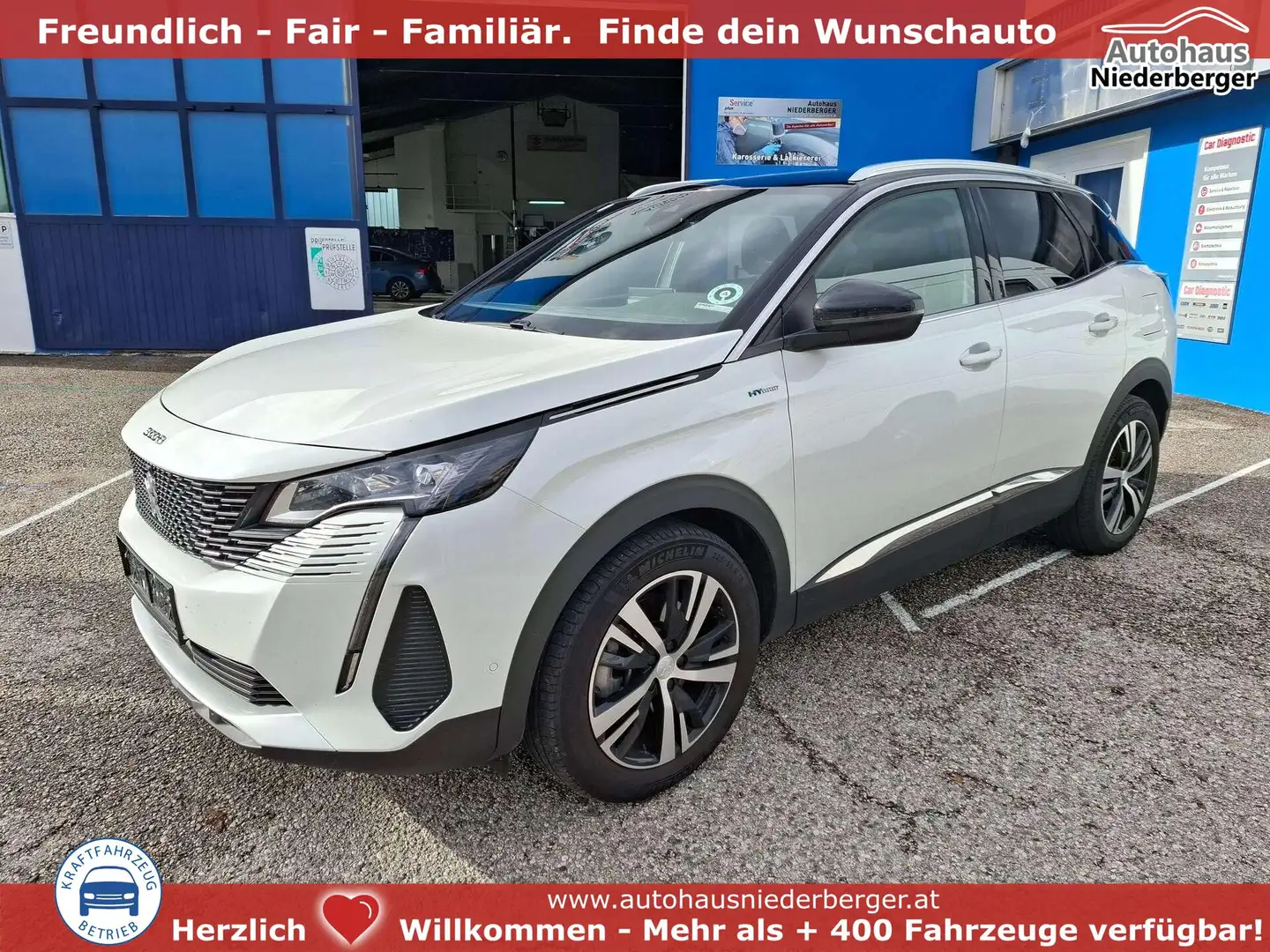 Peugeot 3008 Hybrid 225 GT PHEV 133 kW (181 PS), Autom. 8-Ga... Weiß - 1