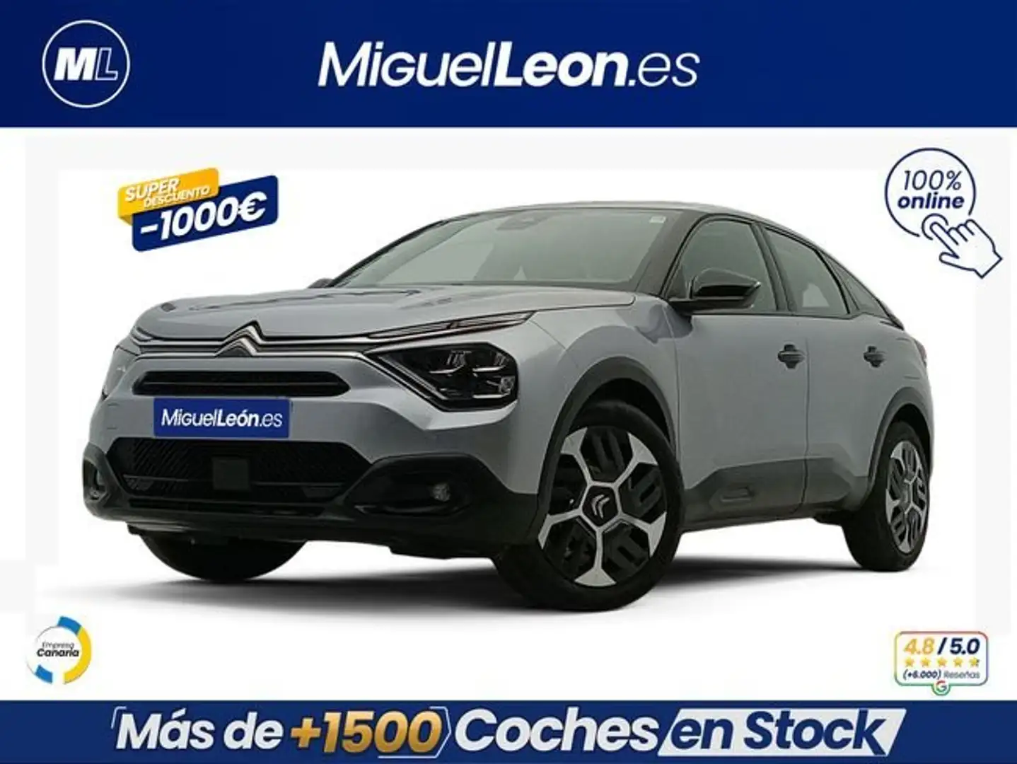 Citroen C4 PureTech 100 S&S 6v Feel Gris - 1