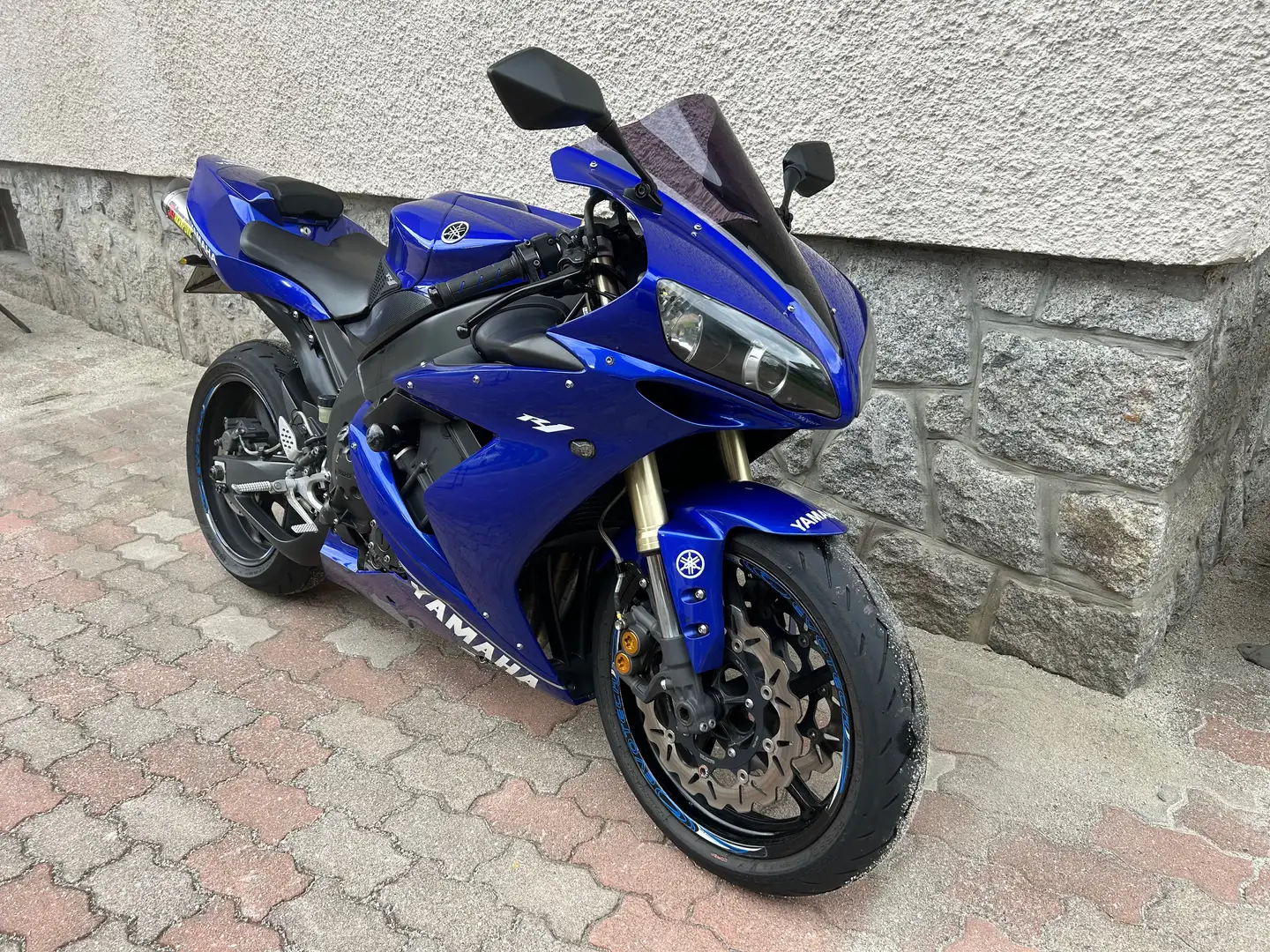 Yamaha YZF-R1 Akrapović completo Blu/Azzurro - 1