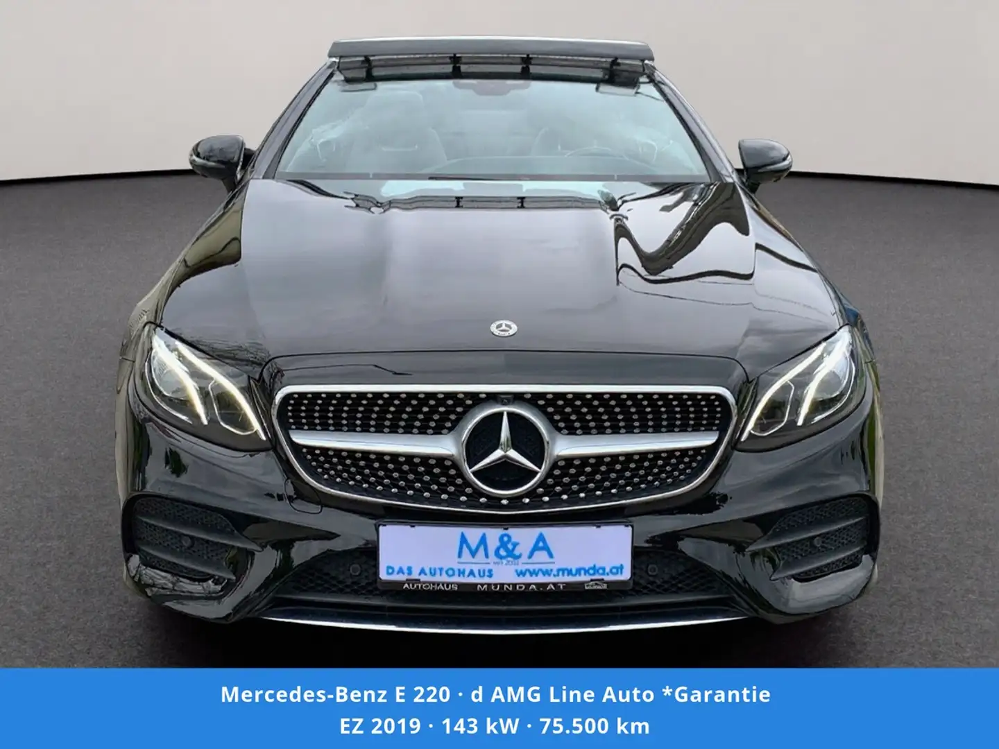 Mercedes-Benz E 220 d AMG Line Auto *Garantie Schwarz - 2