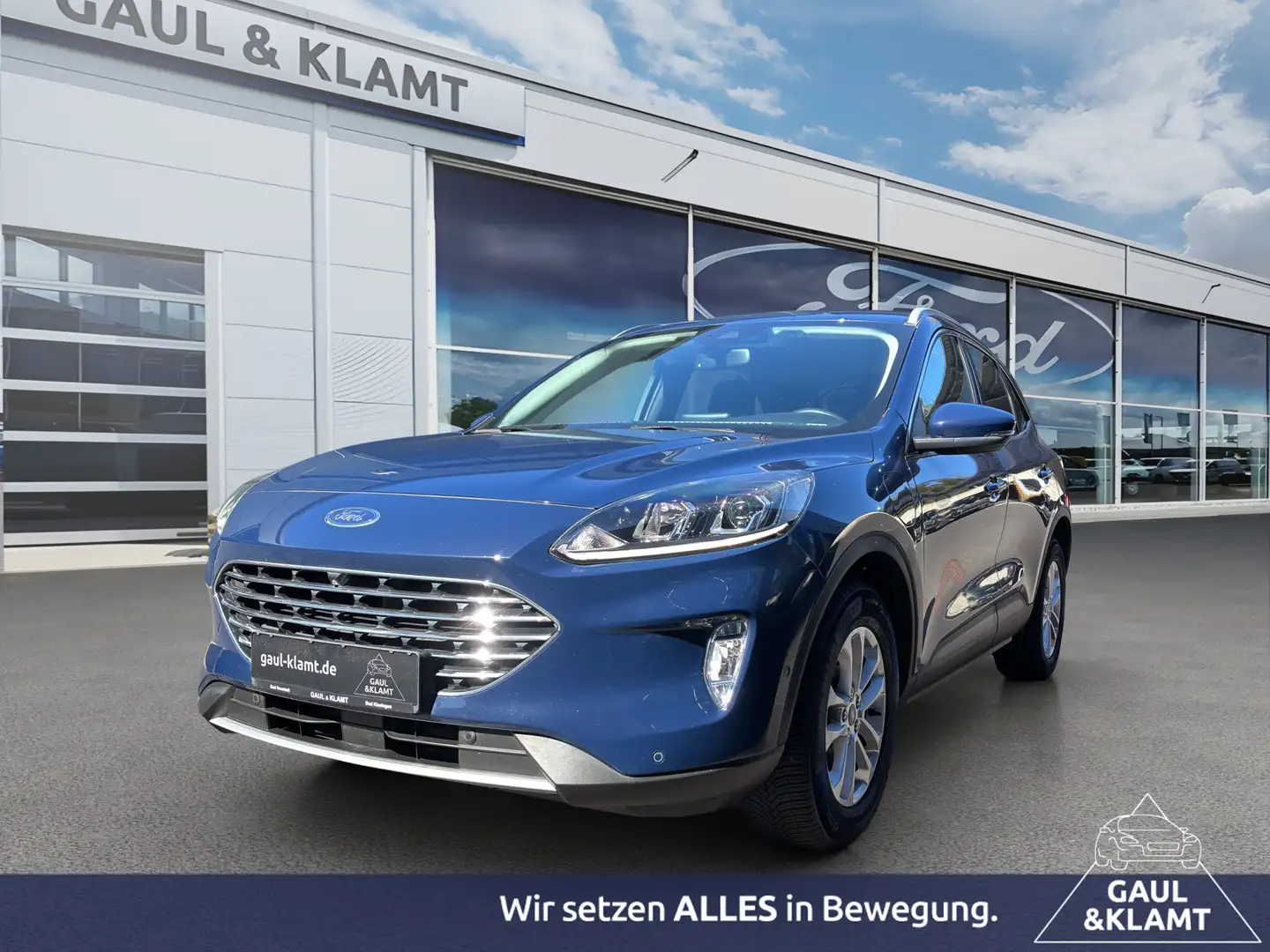 Ford Kuga 2.5 PHEV Plug-In Hybrid Titanium Blau - 1