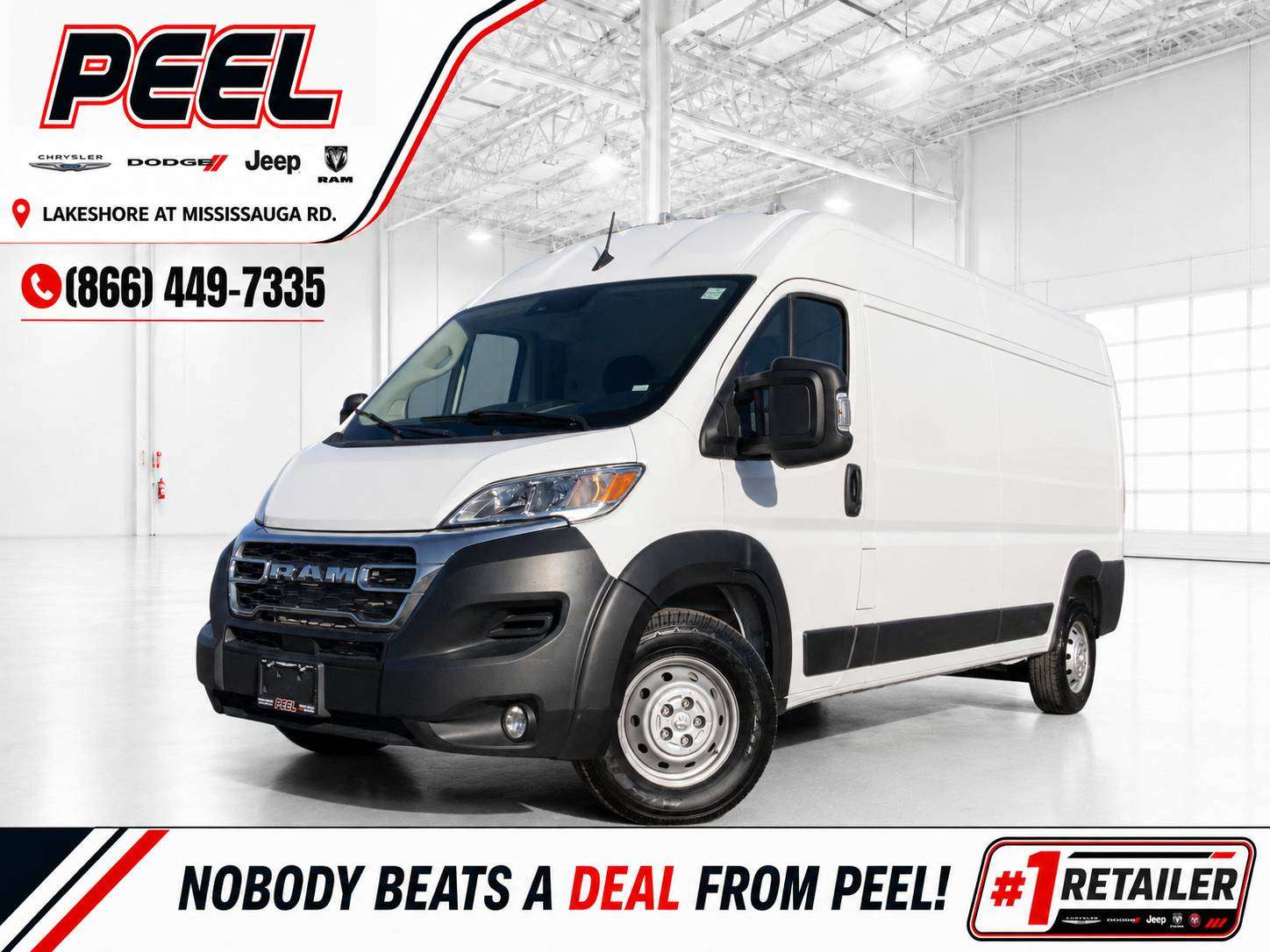 White 2023 RAM ProMaster Van Front-Wheel Drive Automatic