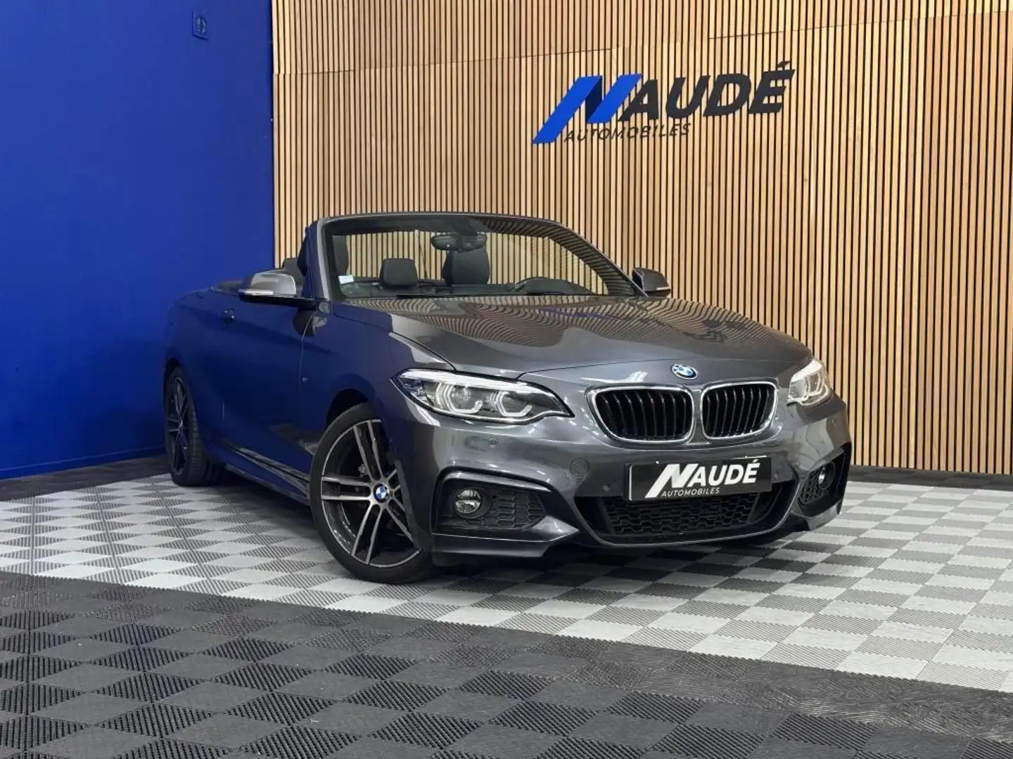 BMW 218 PH2 Cabriolet 218D 150 CH BVA M SPORT Gris - 1