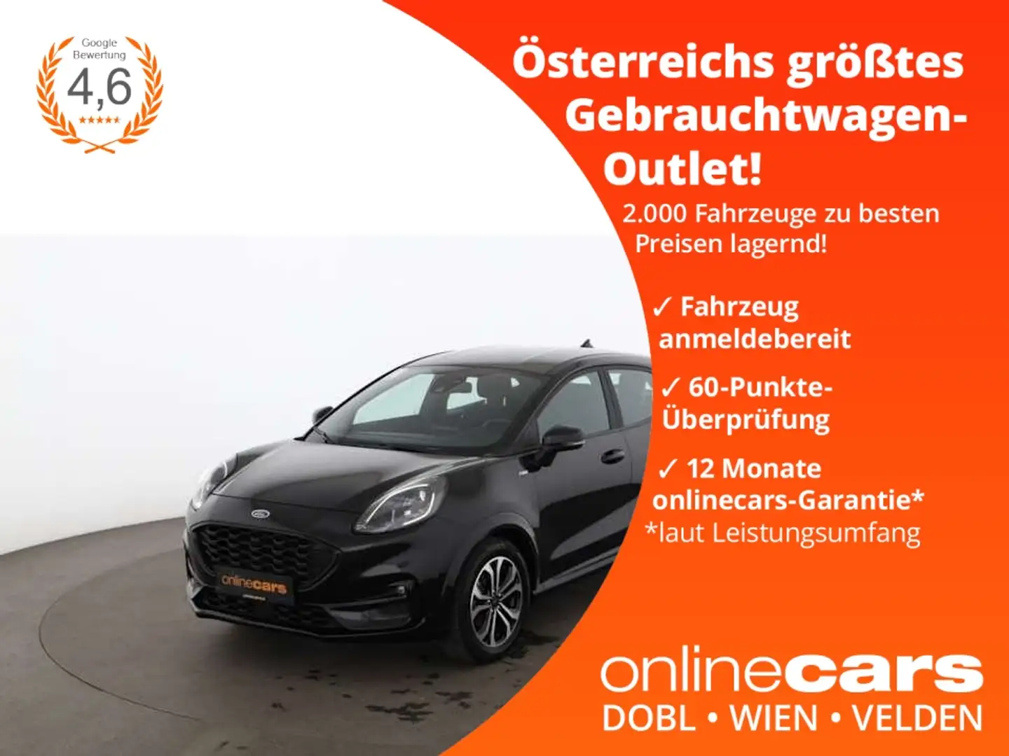 Ford Puma 1.0 EcoBoost ST-Line LED NAVI SITZHZG TEMP Schwarz - 1