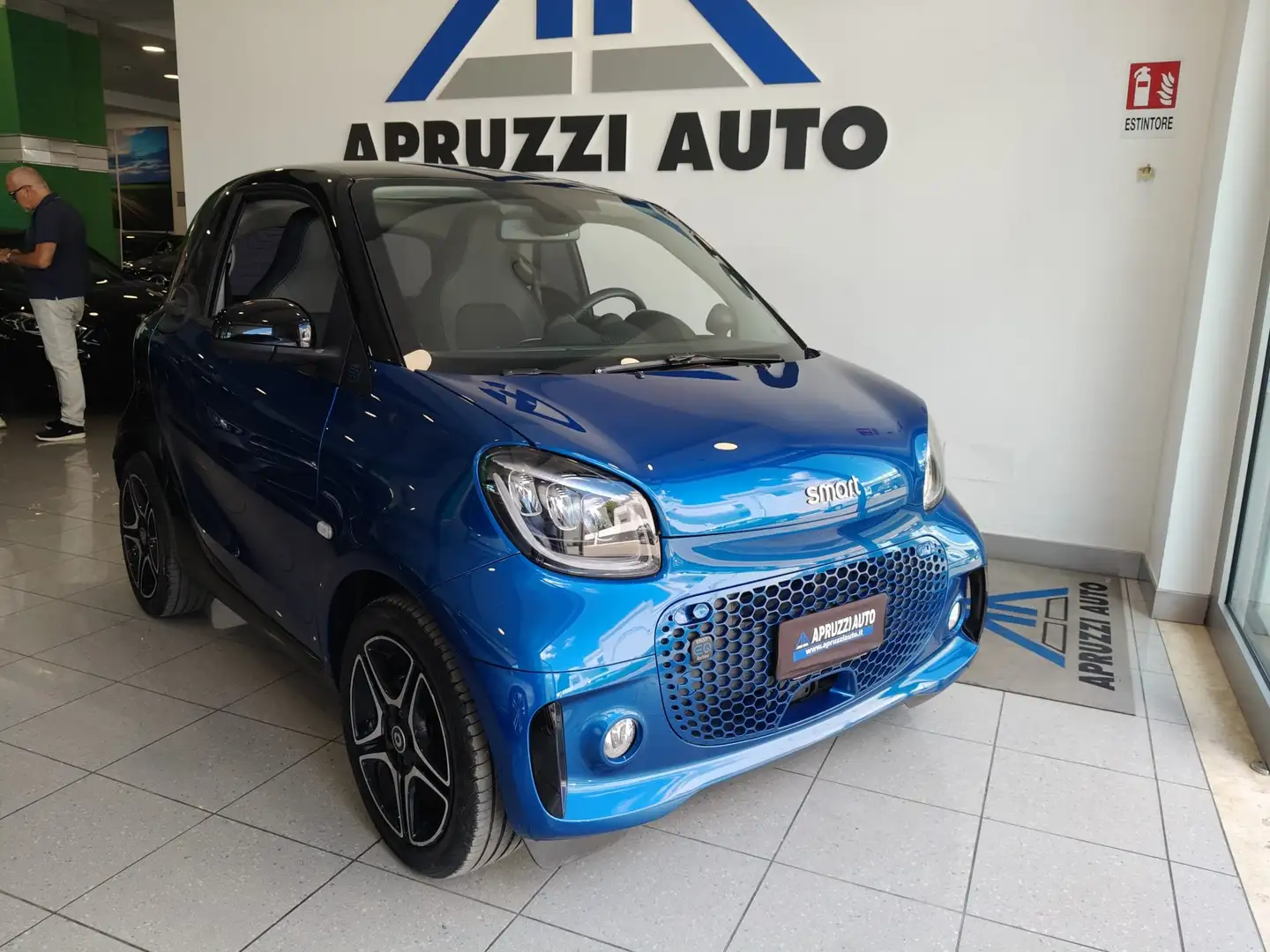 smart forTwo eq Pulse 4,6kW RETROCAM NAVI Blu/Azzurro - 1
