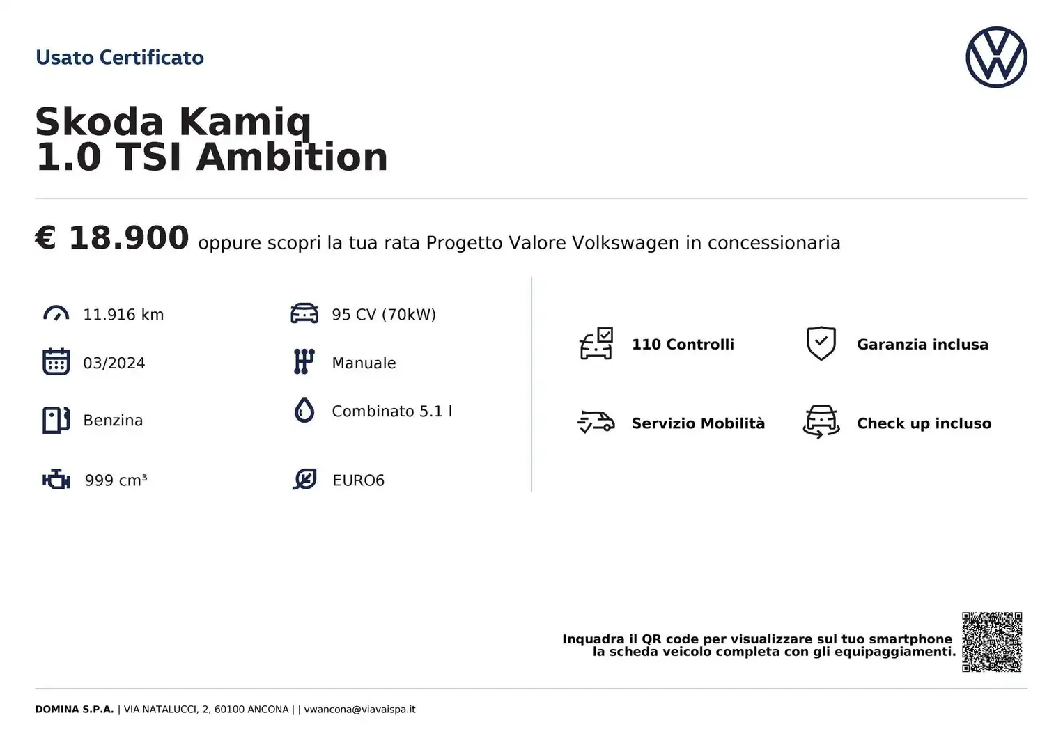 Skoda Kamiq 1.0 TSI Ambition Schwarz - 2