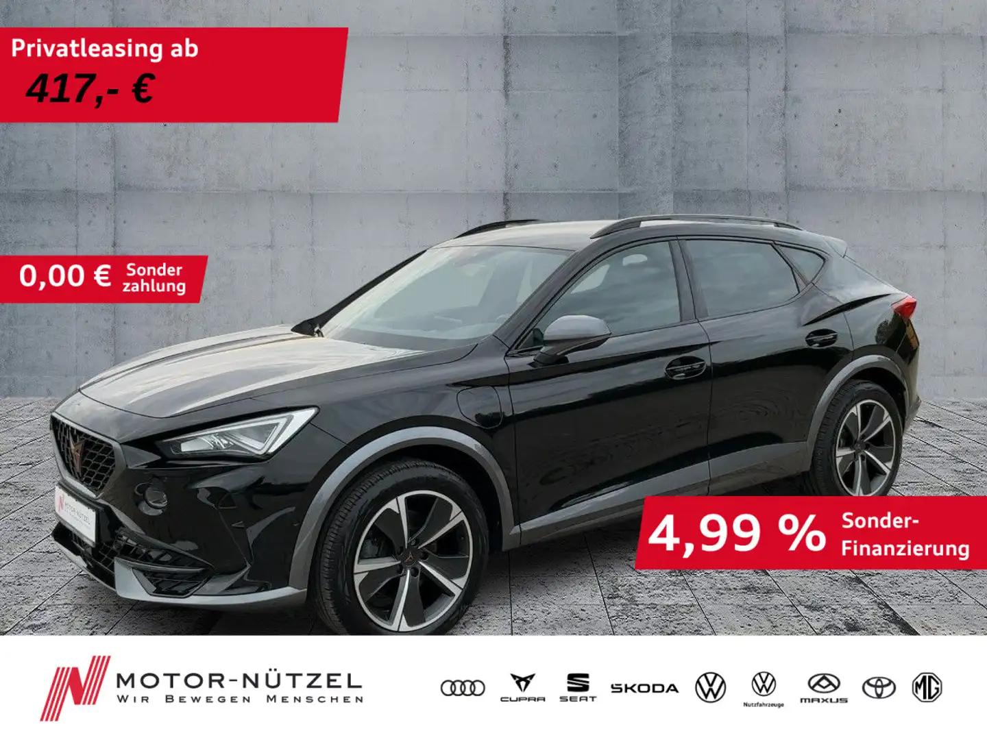 CUPRA Formentor 1.4 e-Hybrid DSG 5JG+LED+NAVI+AHK+ACC Schwarz - 1