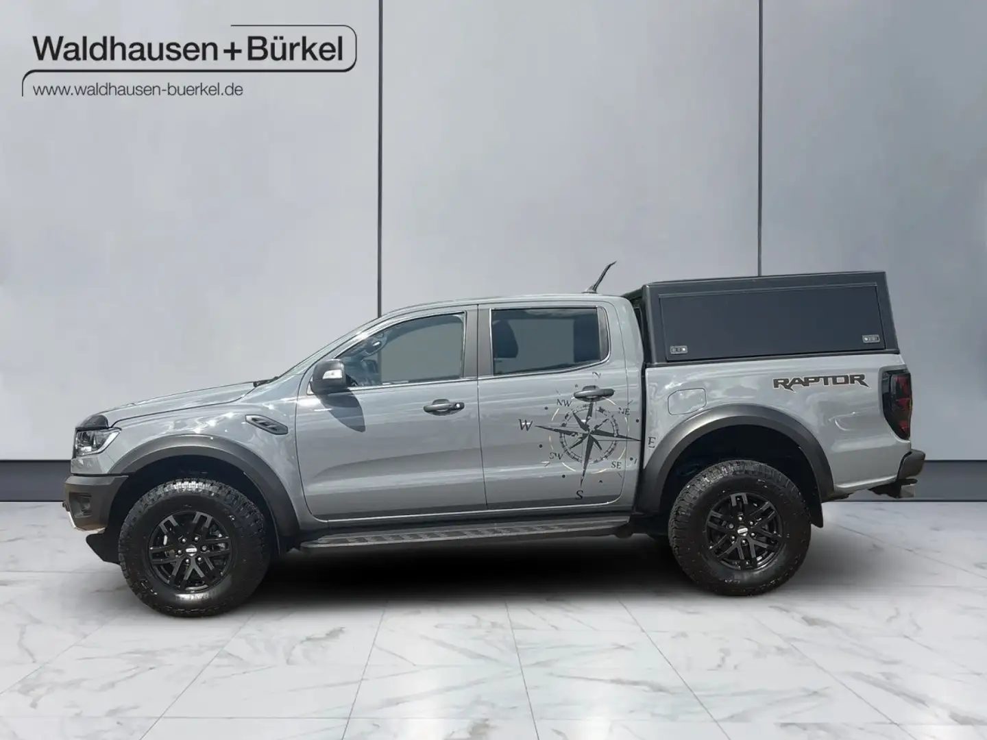Ford Ranger Raptor DoKa 2.0 TDCi 4x4 Automatik Panther *VIEL ZUBEHÖR Grau - 2