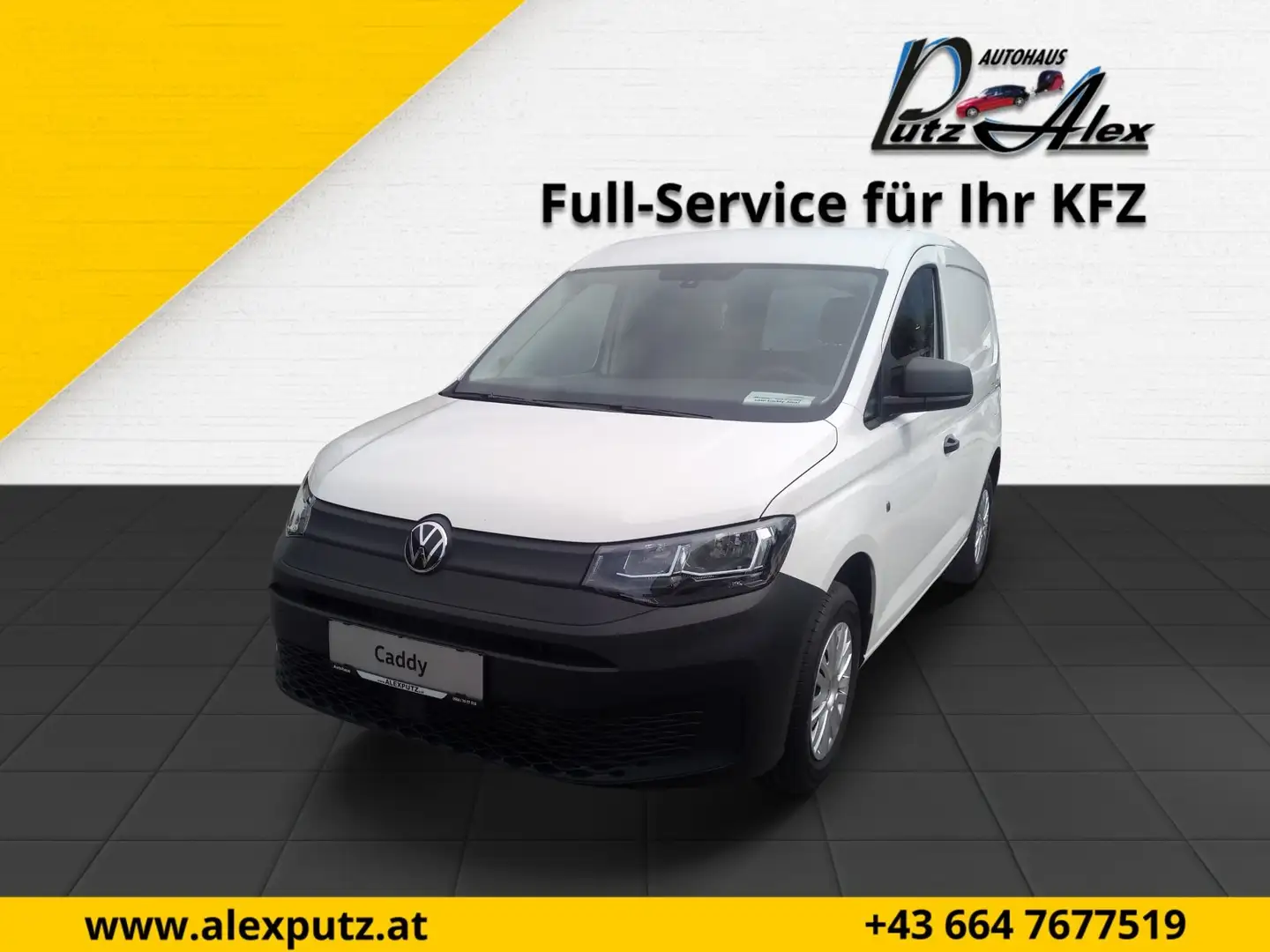 Volkswagen Caddy Cargo 2,0 TDI Leasing ab € 249,- im Monat Weiß - 1