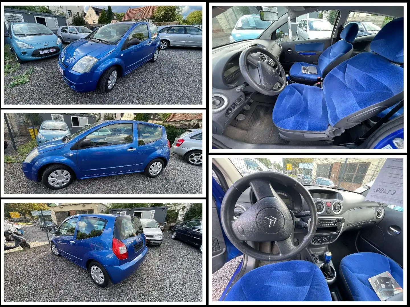Citroen C2 Confort 1.1 m. KLIMA...Service & TÜV NEU! Blau - 1