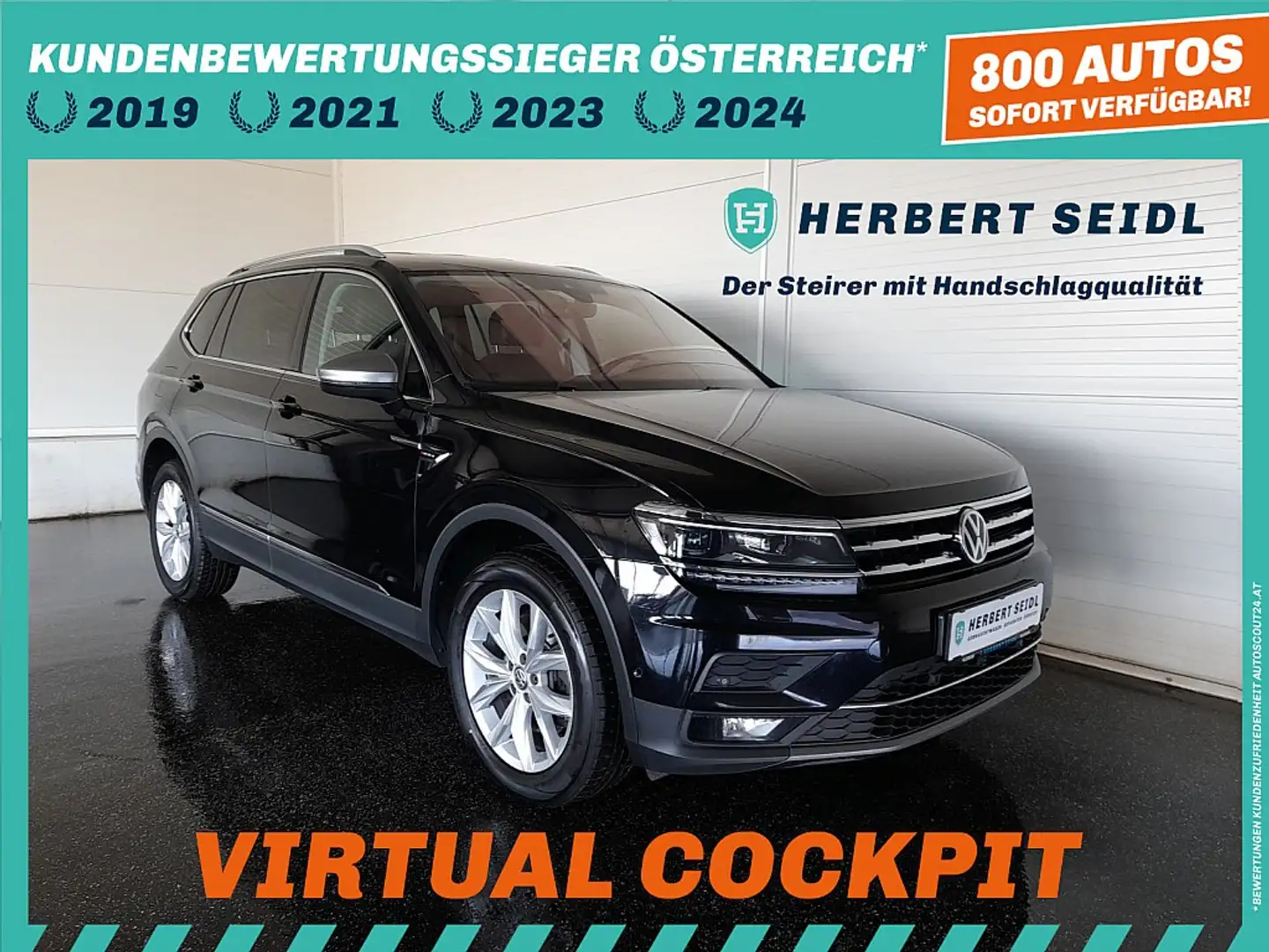 Volkswagen Tiguan Allspace HL 4x4 2,0 TDI DSG * MATRIX-LED / HEAD-UP / VIR... Schwarz - 1