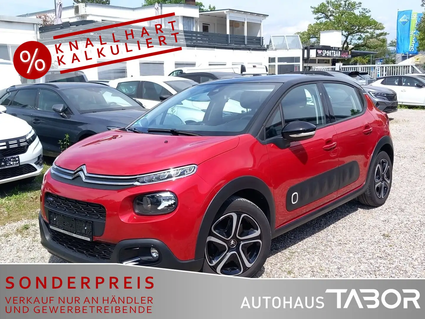 Citroen C3 1.2 PT 110 Shine Klimaaut. PDC GRA Rot - 1