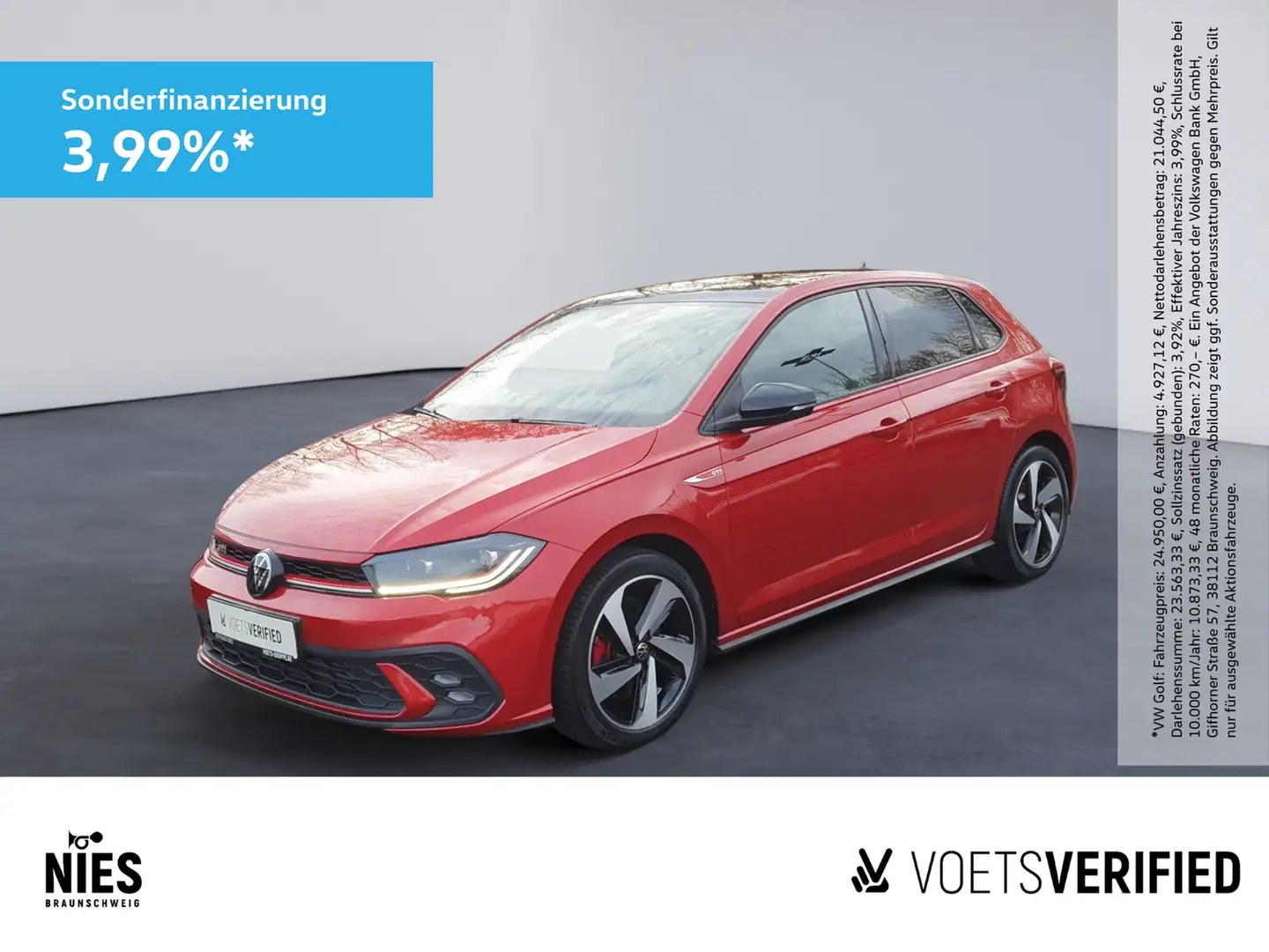 Volkswagen Polo GTI 2.0 TSI DSG ACC+KLIMA+PDC Rot - 1