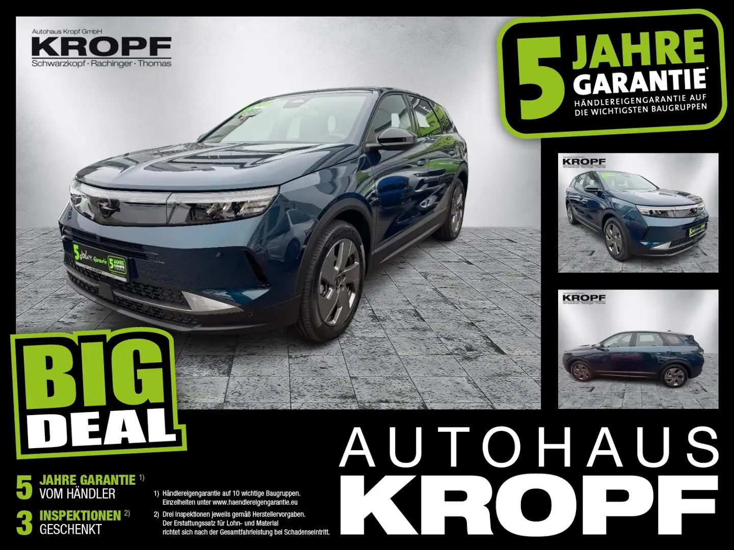 Opel Grandland 1.2 48V Mild- W Edition PDC/KLIMA/NAVI Blau - 1