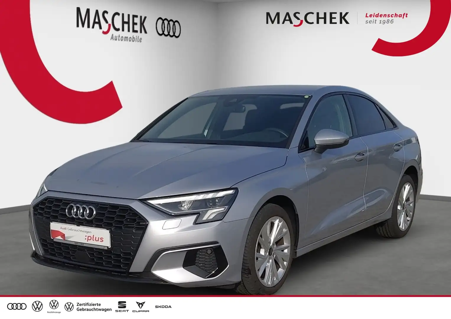 Audi A3 Limousine advanced 35 TDI S tronic AHK RearView LE Argent - 1