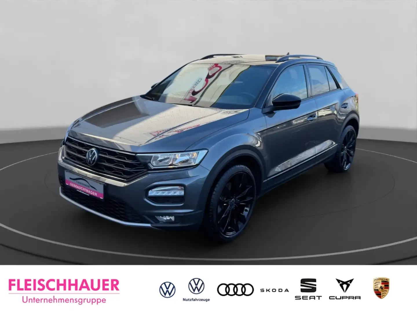 Volkswagen T-Roc Sport 1.5TSI Navi+Pano+LM19+RK+PDC-Plus+BlackStyle Grau - 1