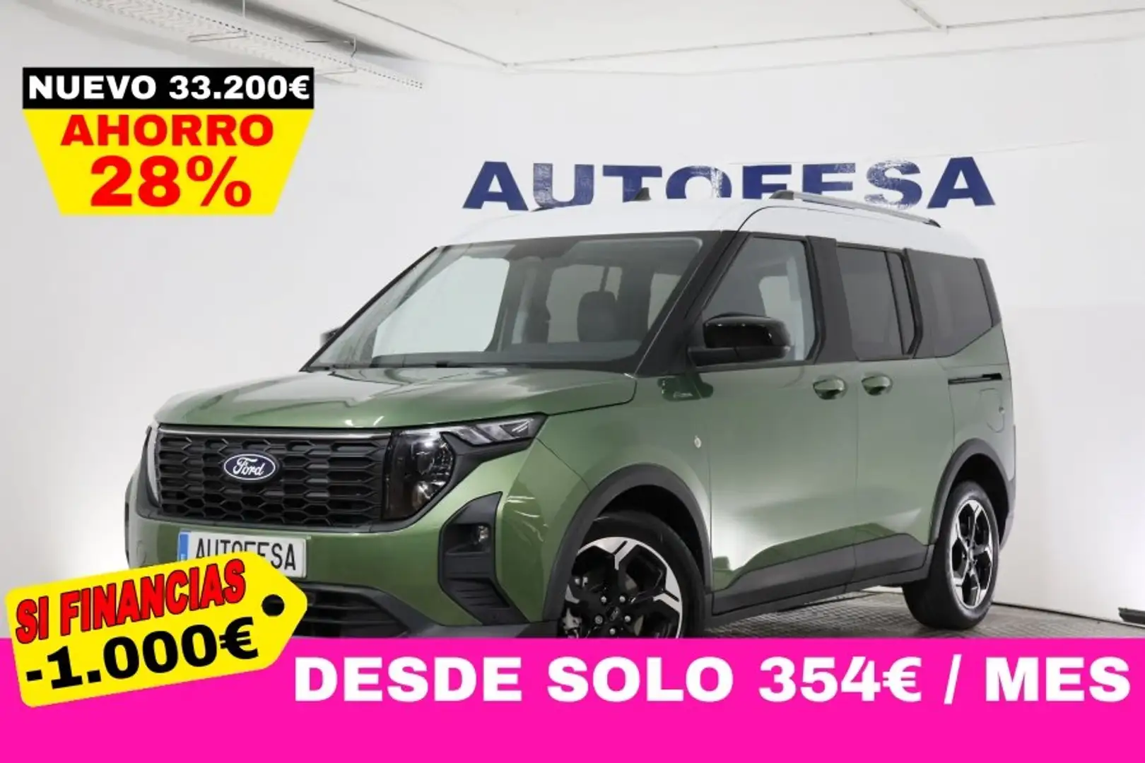 Ford Tourneo Connect 1.0 ACTIVE 125cv AUTO 5P # GARANTIA FABRICA HASTA Verde - 1