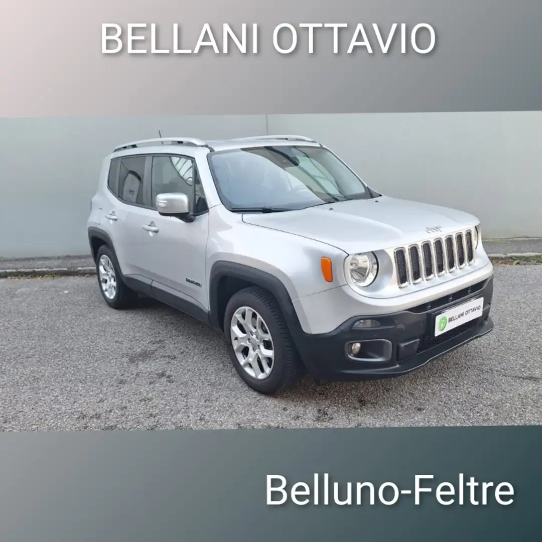 Jeep Renegade 1.6 Mjt 120 CV Limited Zilver - 1