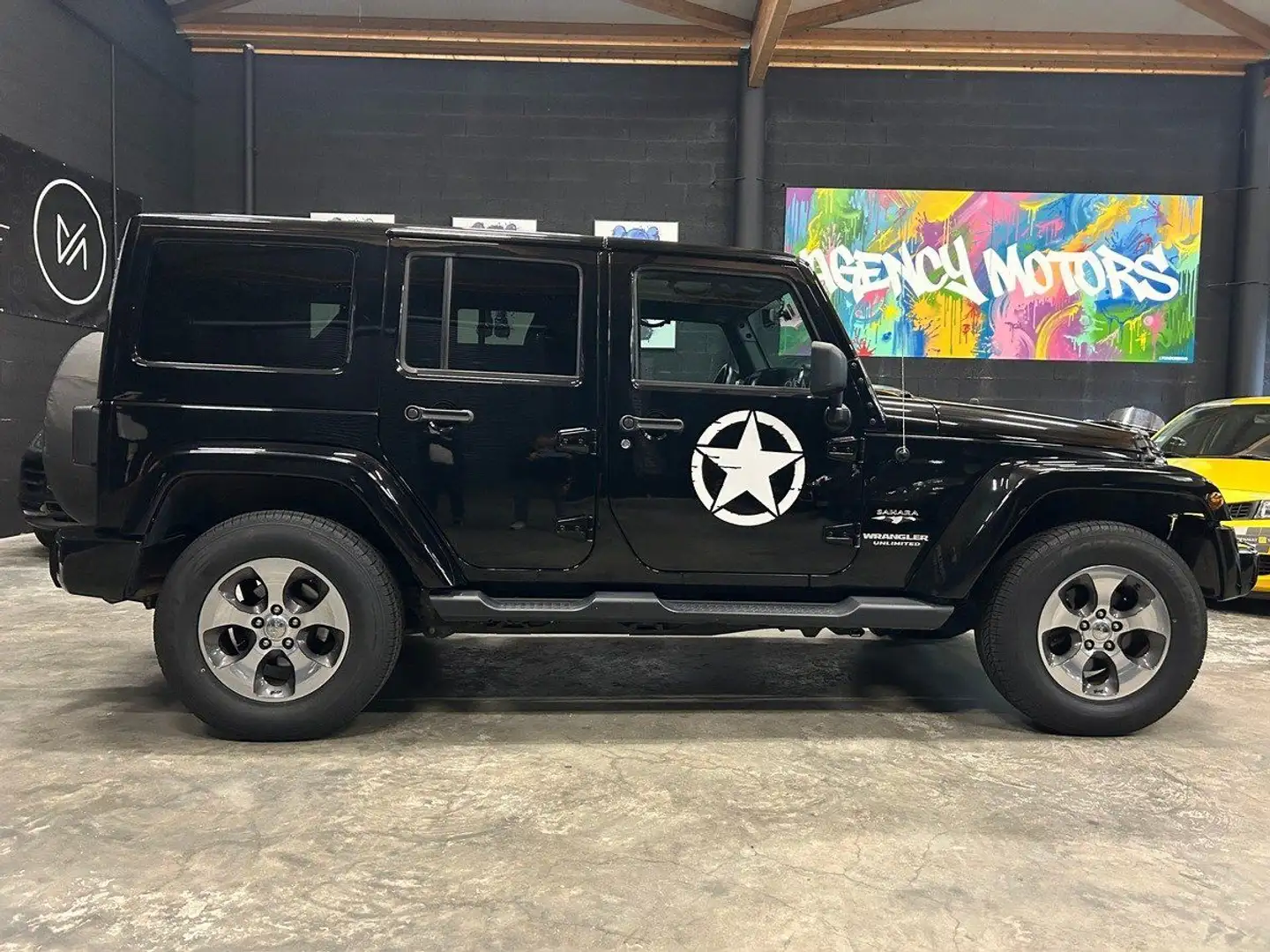 Jeep Wrangler Unlimited 2.8 CRD 200 Ch Sahara 5p TVA RECUPERABLE Negru - 2