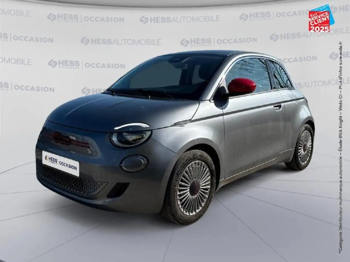 Fiat 500e e 95ch (RED) MY23 Radar Ar GPS Gris - 1