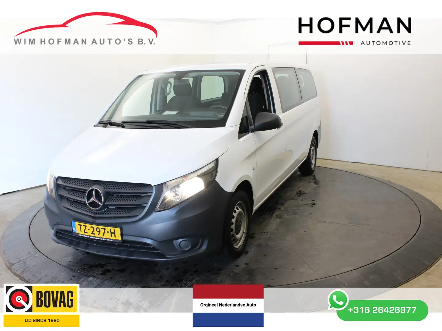 Mercedes-Benz Vito 109 BlueTEC Base Extra Lang 2+2+3 € 20500 Excl BTW Weiß - 1